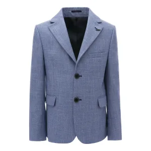 Night Blue Tweed Blazer