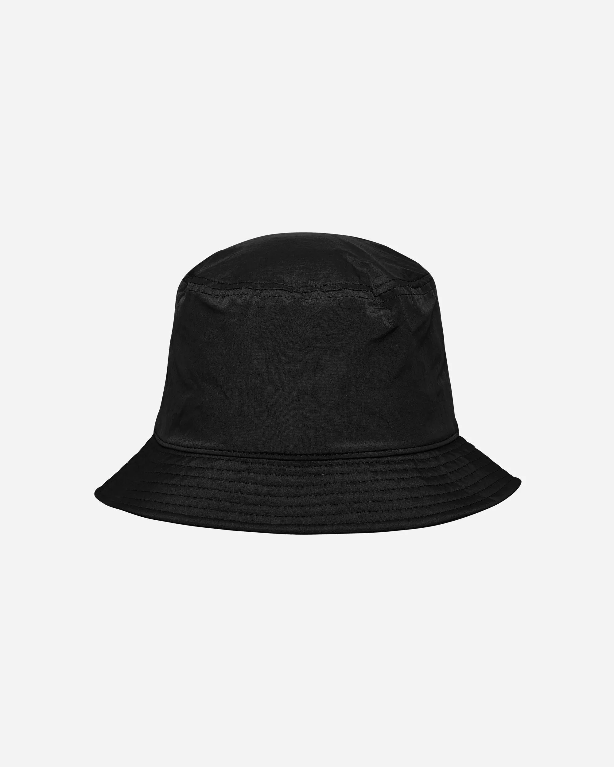 Nylon Metal Bucket Hat Black