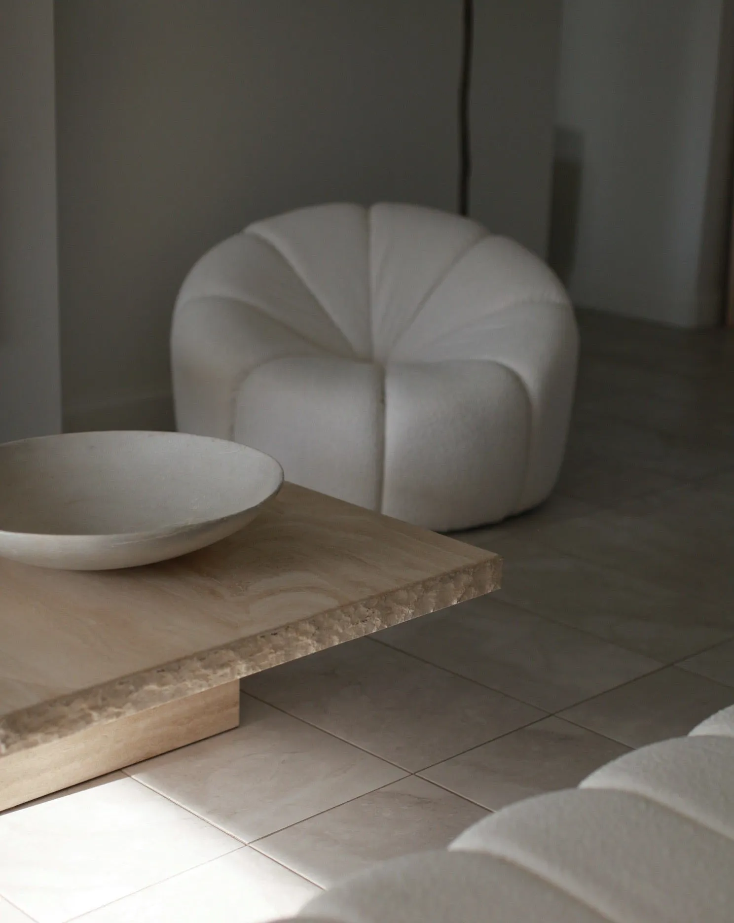 OFF-WHITE MARBLE BOWL