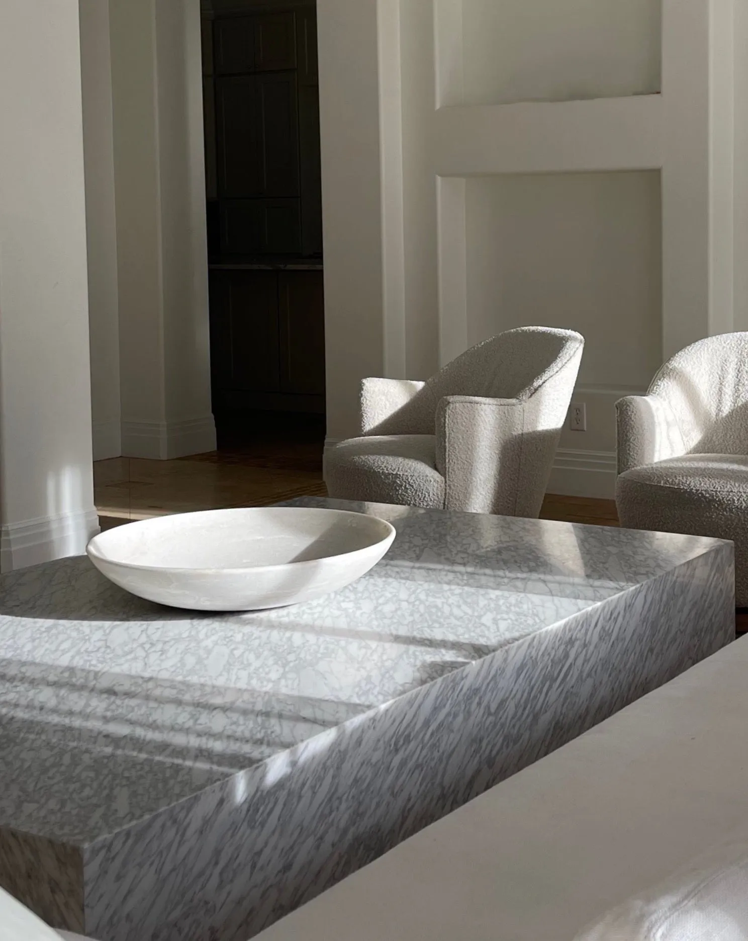 OFF-WHITE MARBLE BOWL
