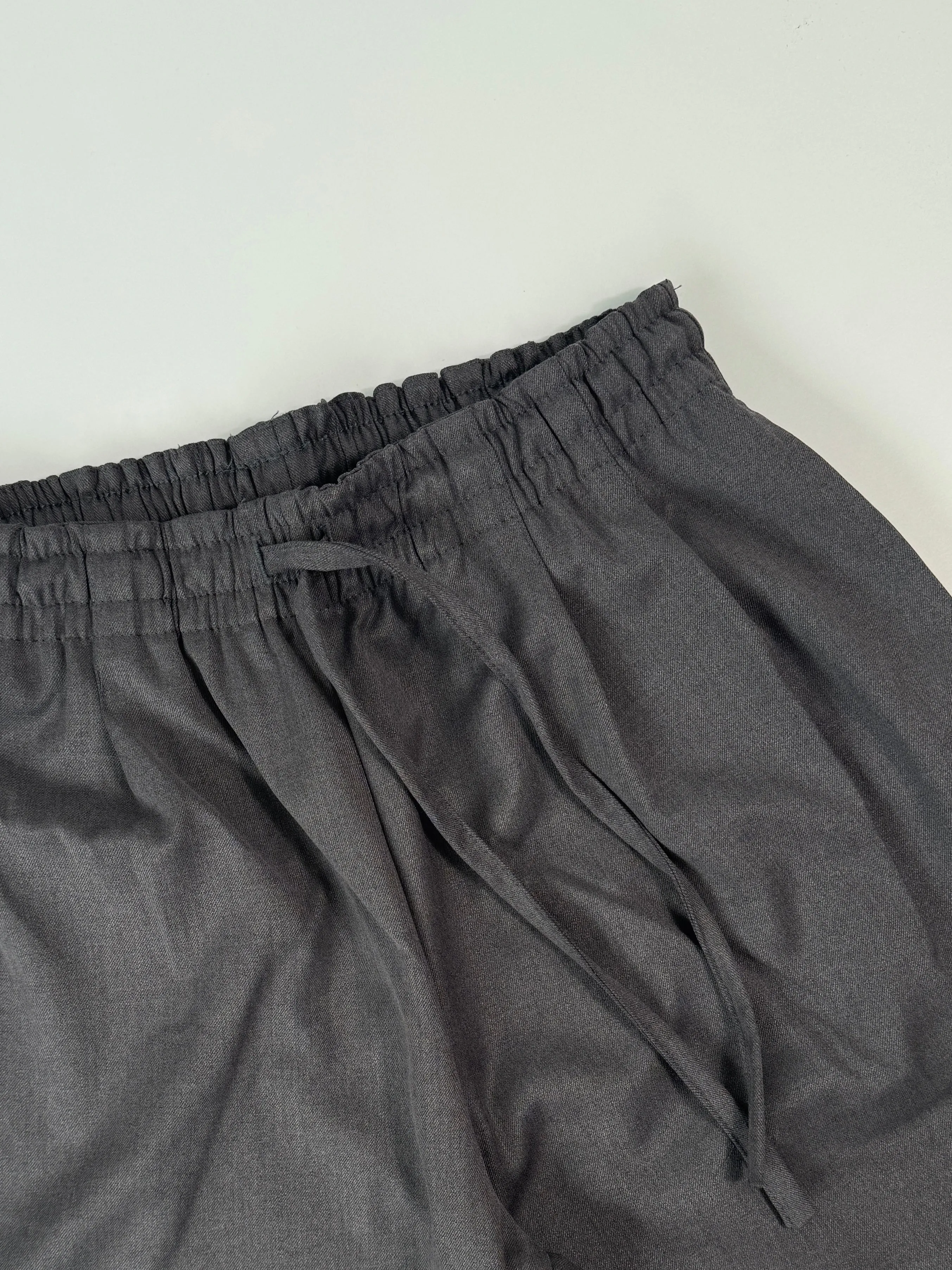 Pantalone Grigio Over Con Coulisse E Vita Regolabile