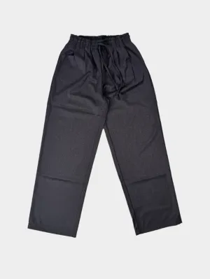 Pantalone Grigio Over Con Coulisse E Vita Regolabile
