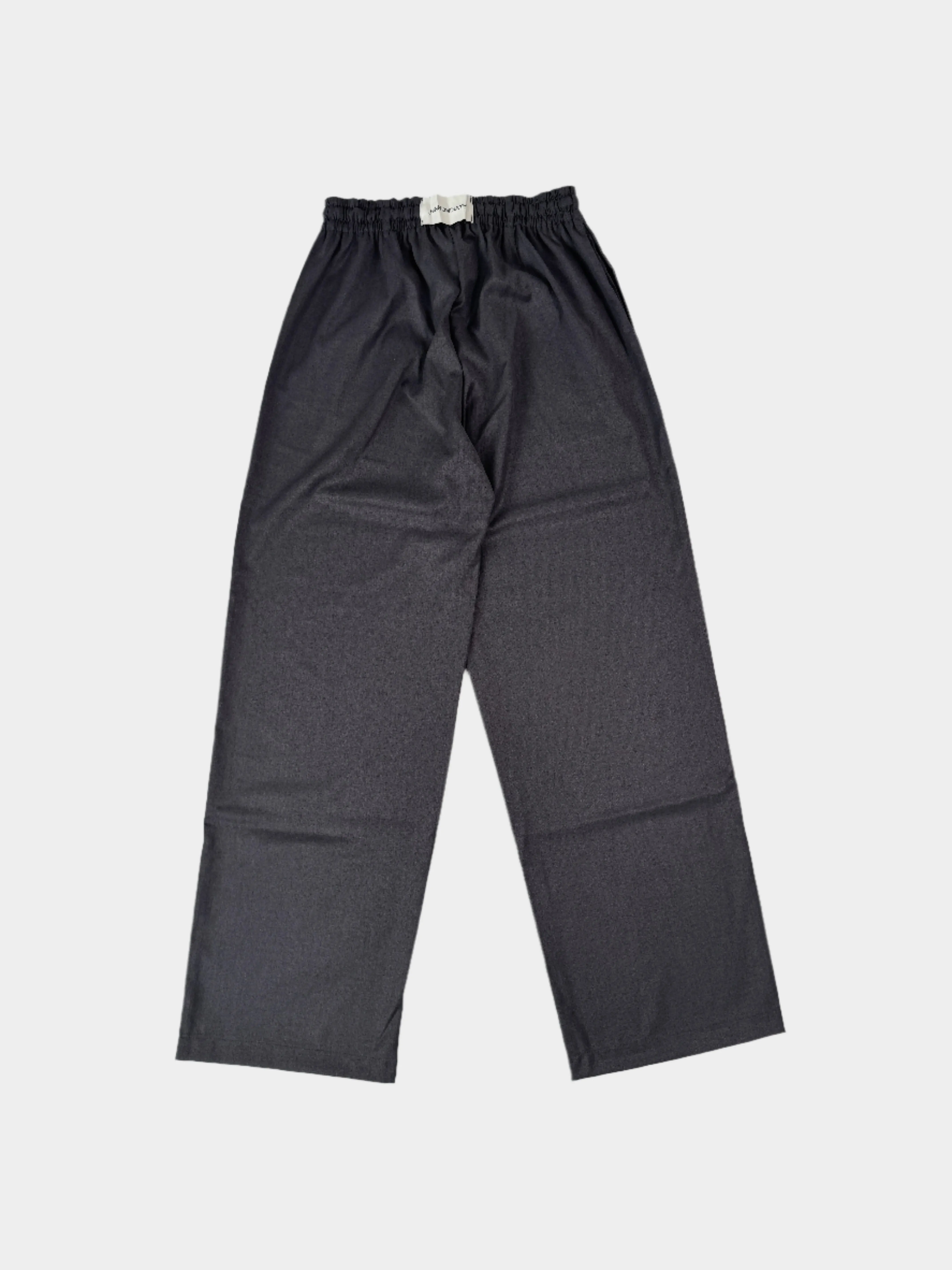 Pantalone Grigio Over Con Coulisse E Vita Regolabile