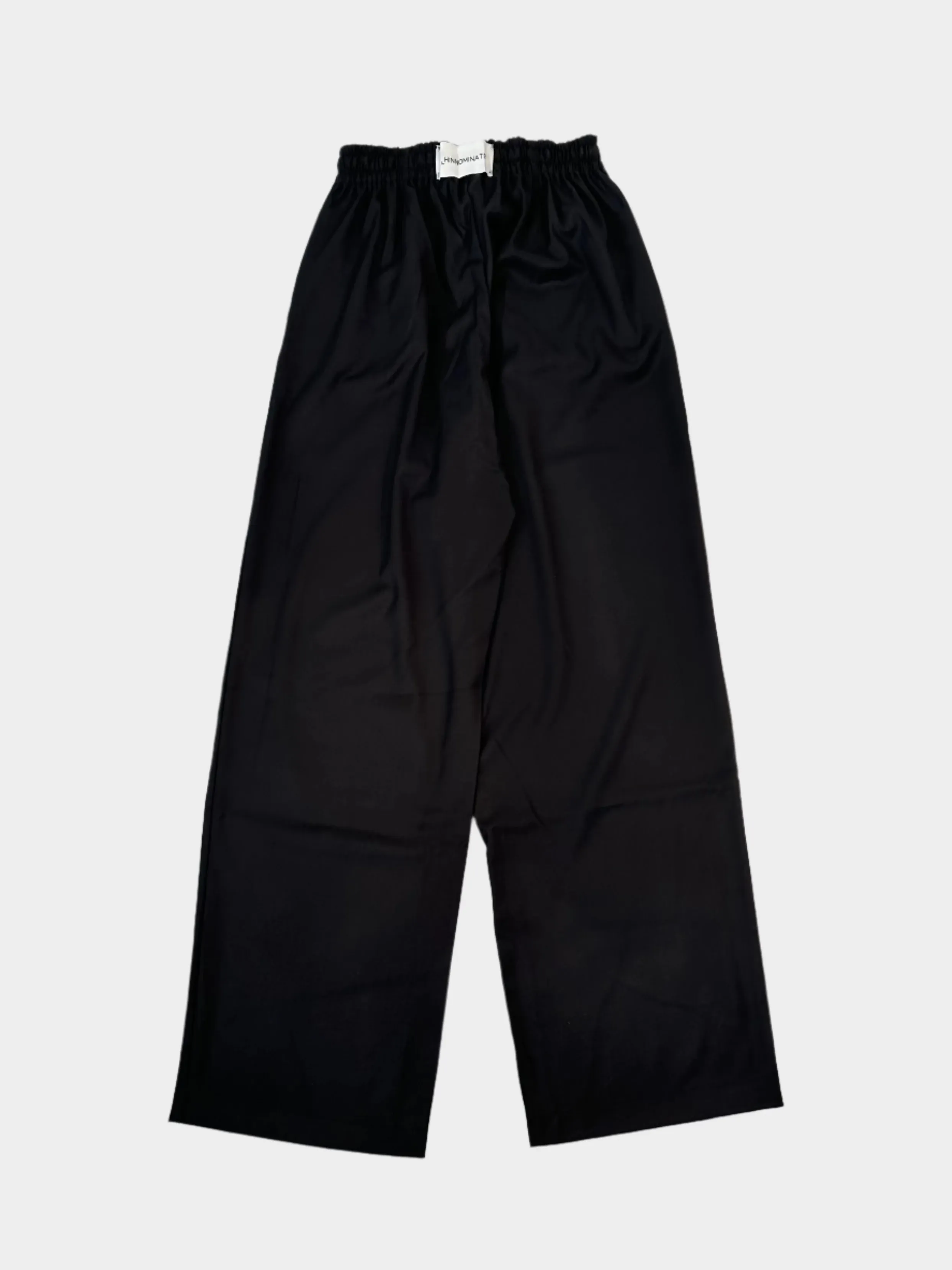 Pantalone Nero Over Con Coulisse E Vita Regolabile