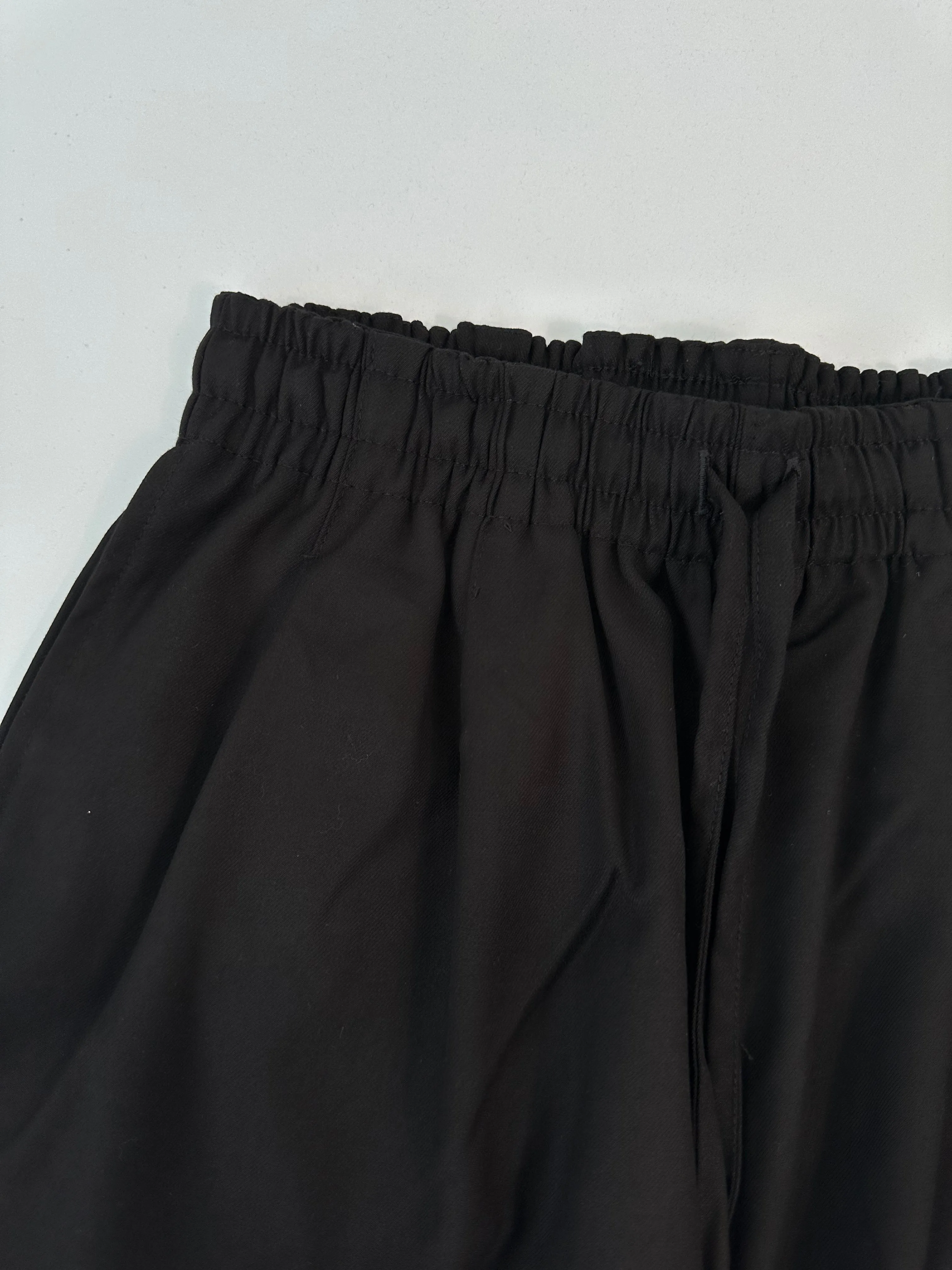 Pantalone Nero Over Con Coulisse E Vita Regolabile