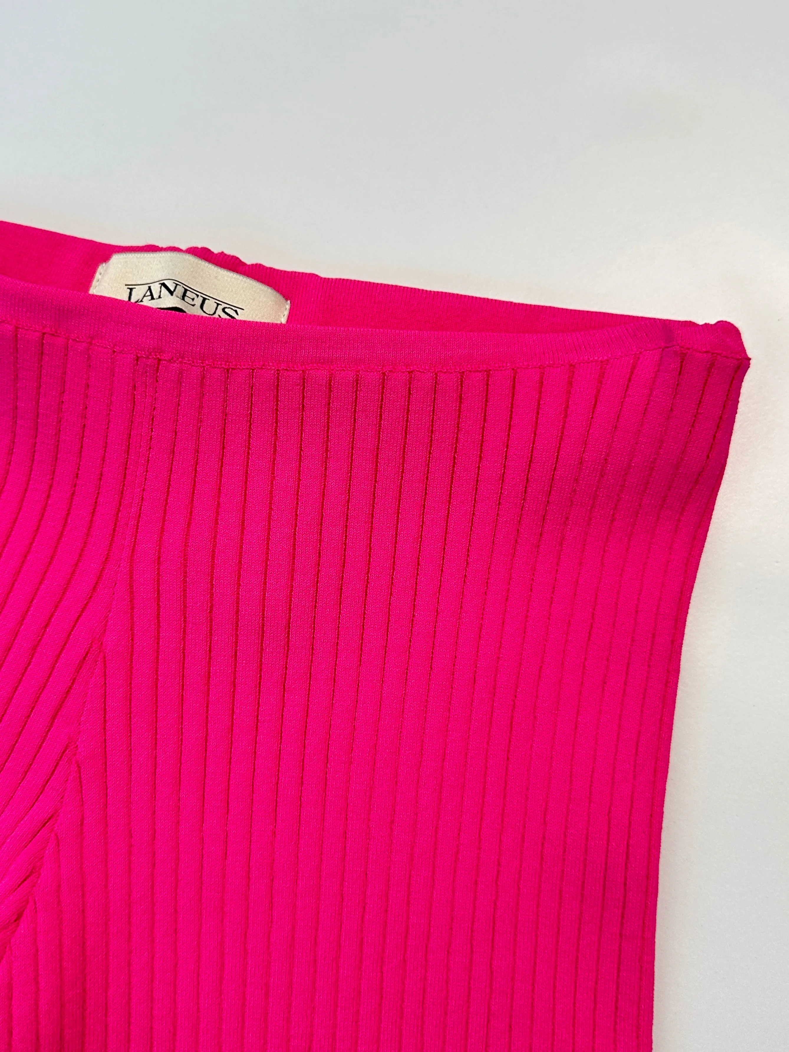 Pantaloni In Maglia A Costine Con Taglio Flare