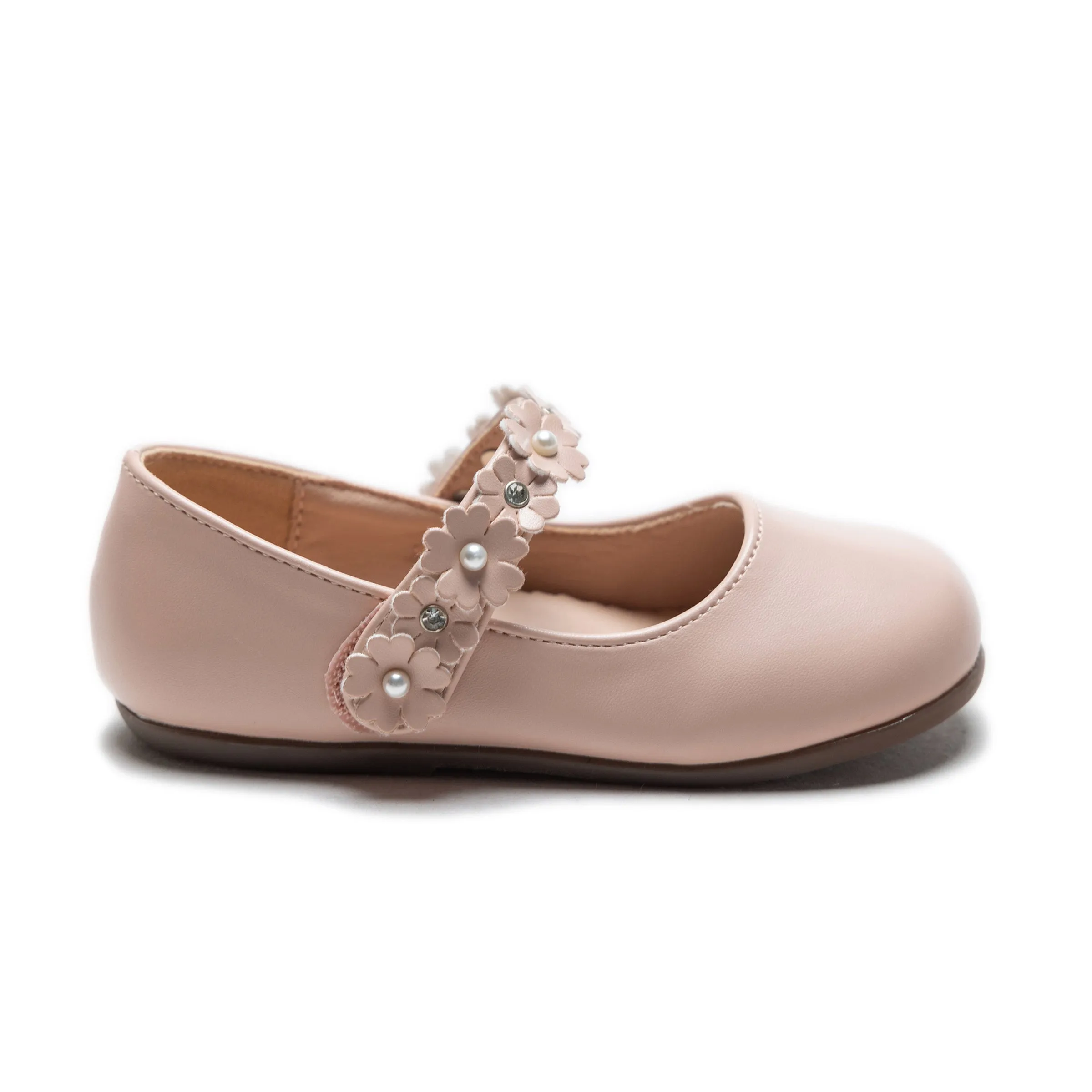Pink Amelia Floral Band Flats