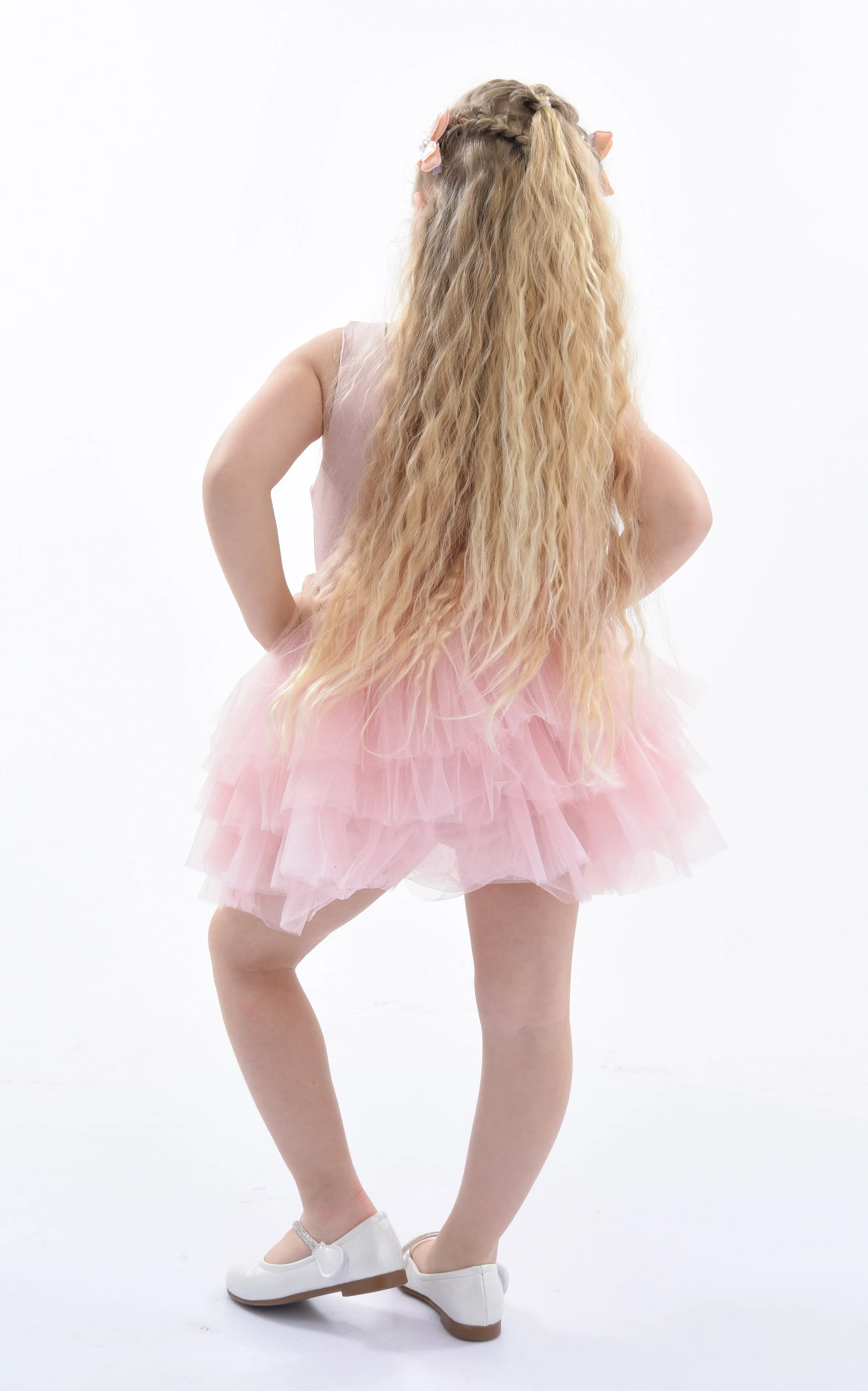 Pink Blush Solid Tutu Dress