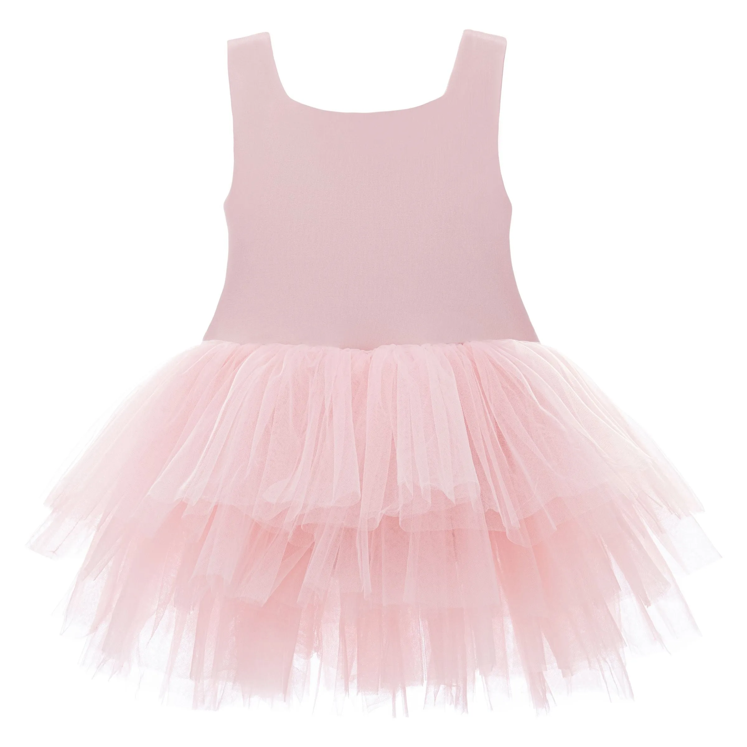 Pink Blush Solid Tutu Dress