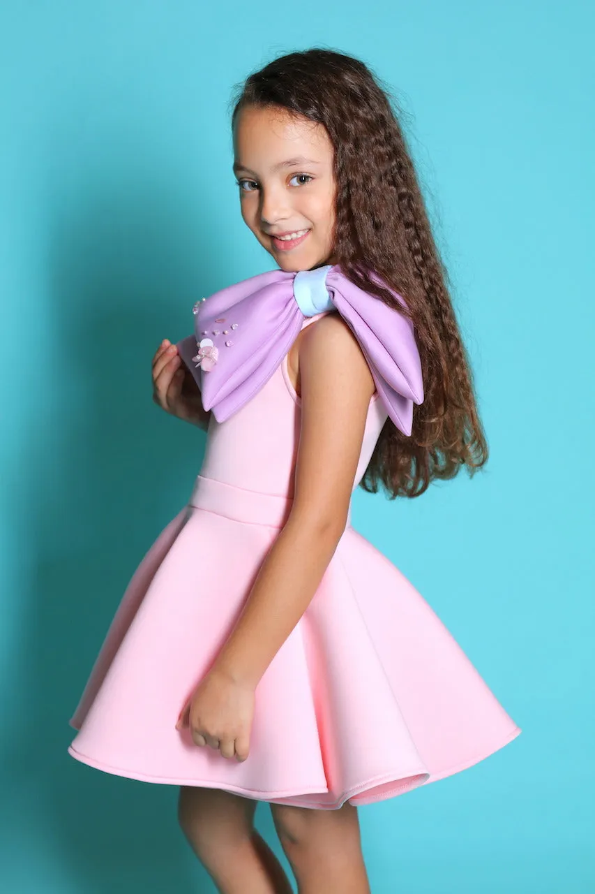 Pink Charlotte Bow Dress