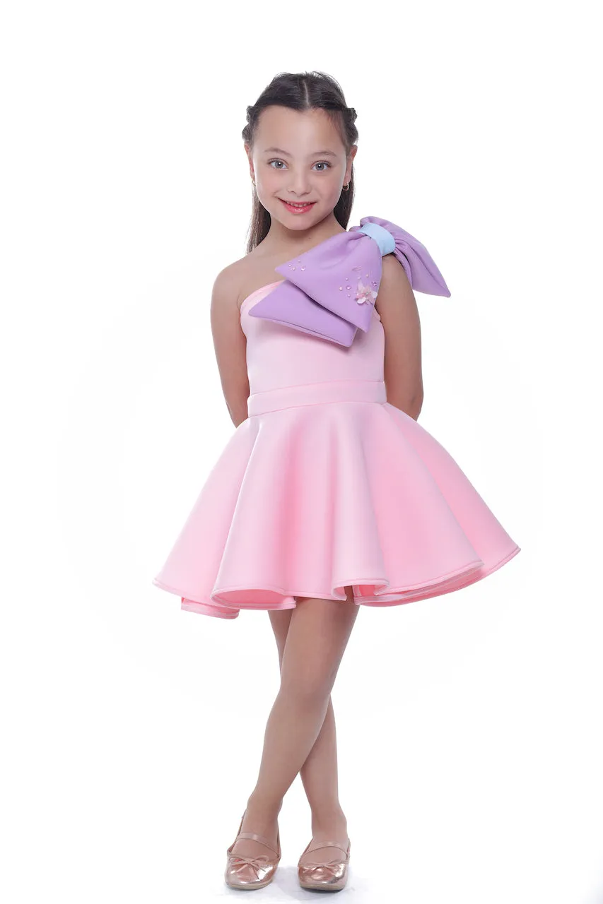 Pink Charlotte Bow Dress