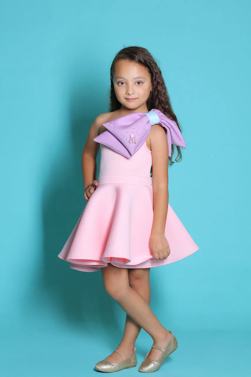 Pink Charlotte Bow Dress