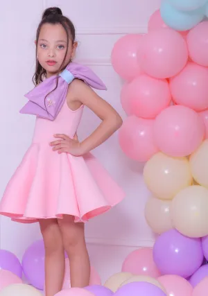 Pink Charlotte Bow Dress