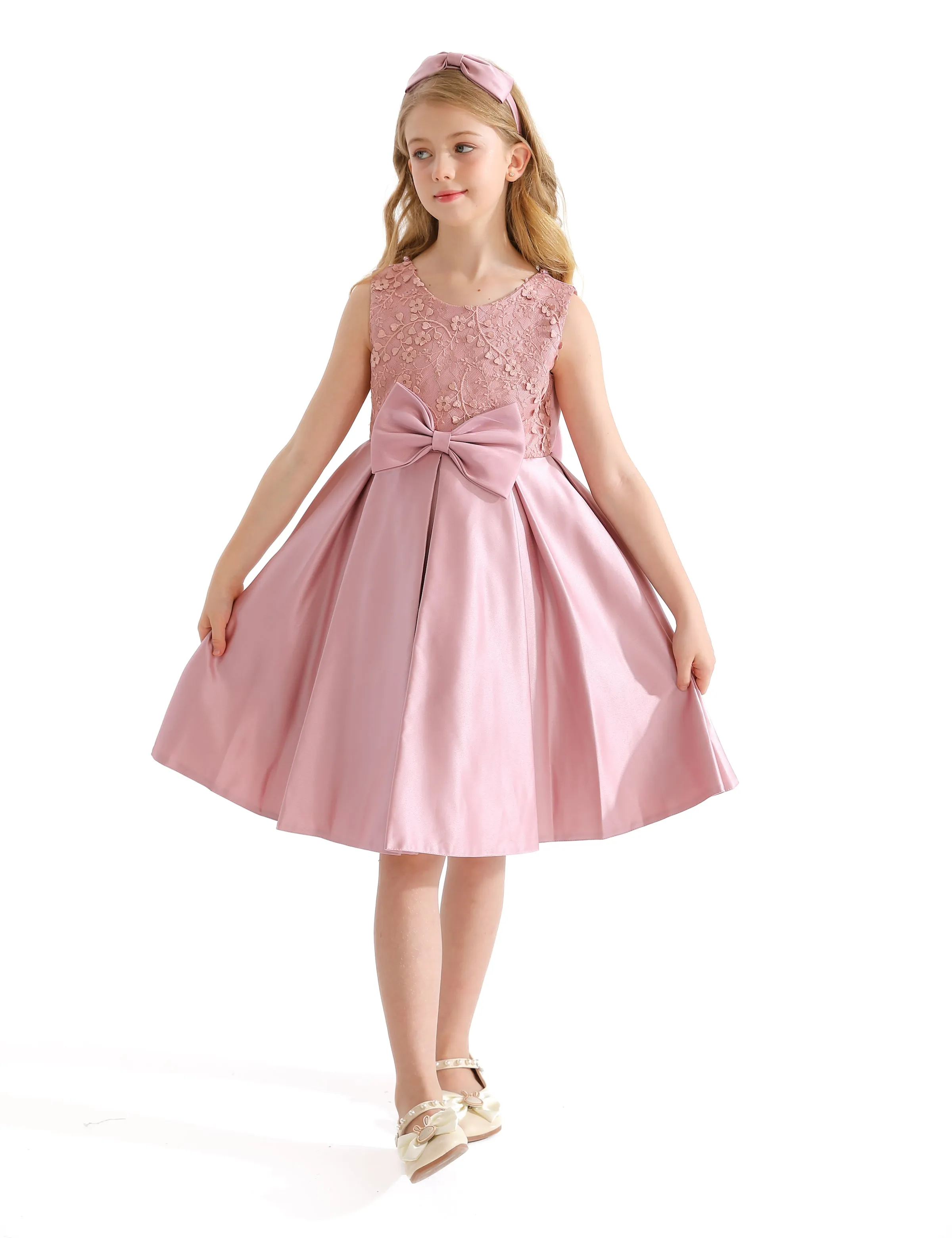 Pink Hampton Double Bow Dress
