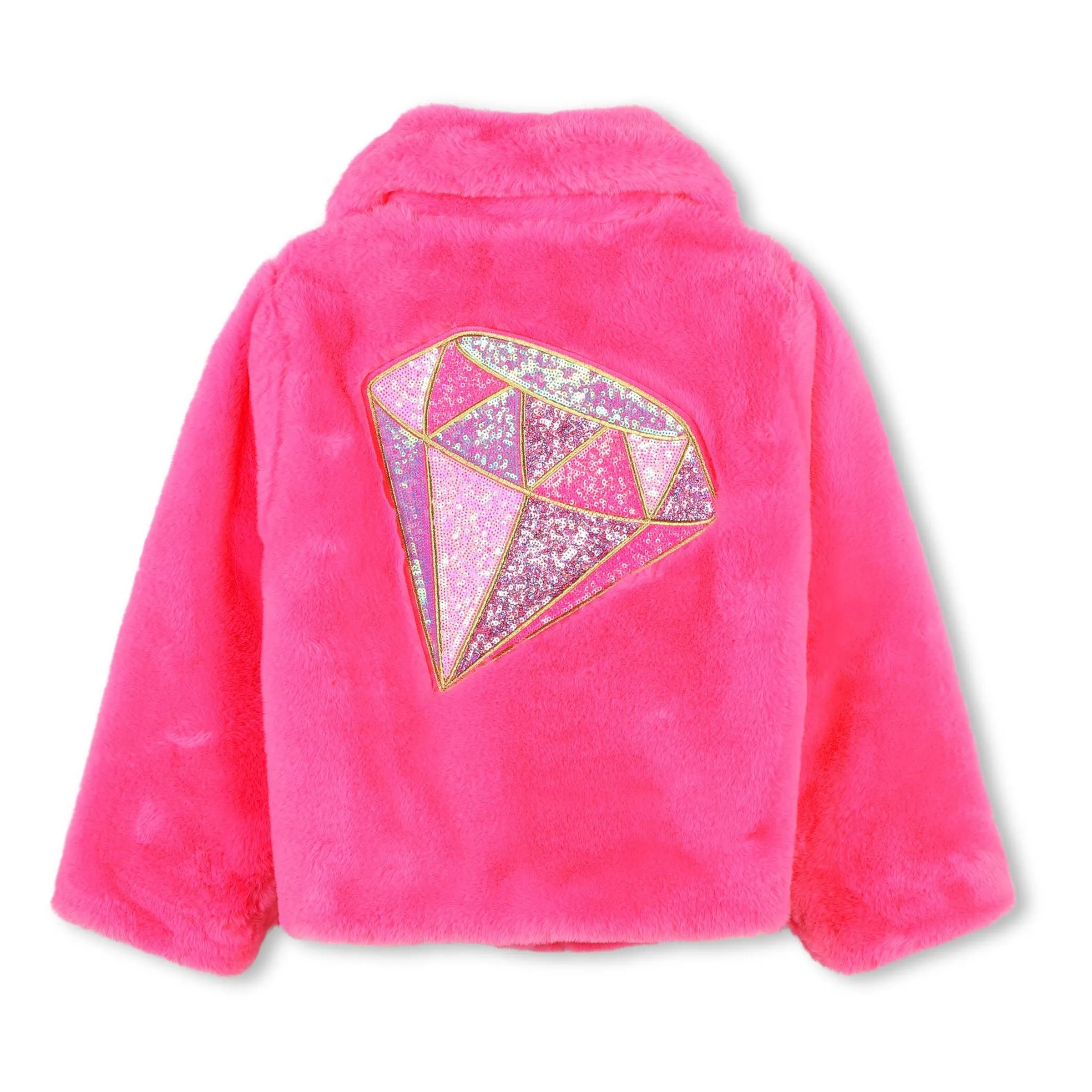 Pink Neon Fleece Coat