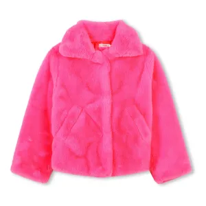 Pink Neon Fleece Coat