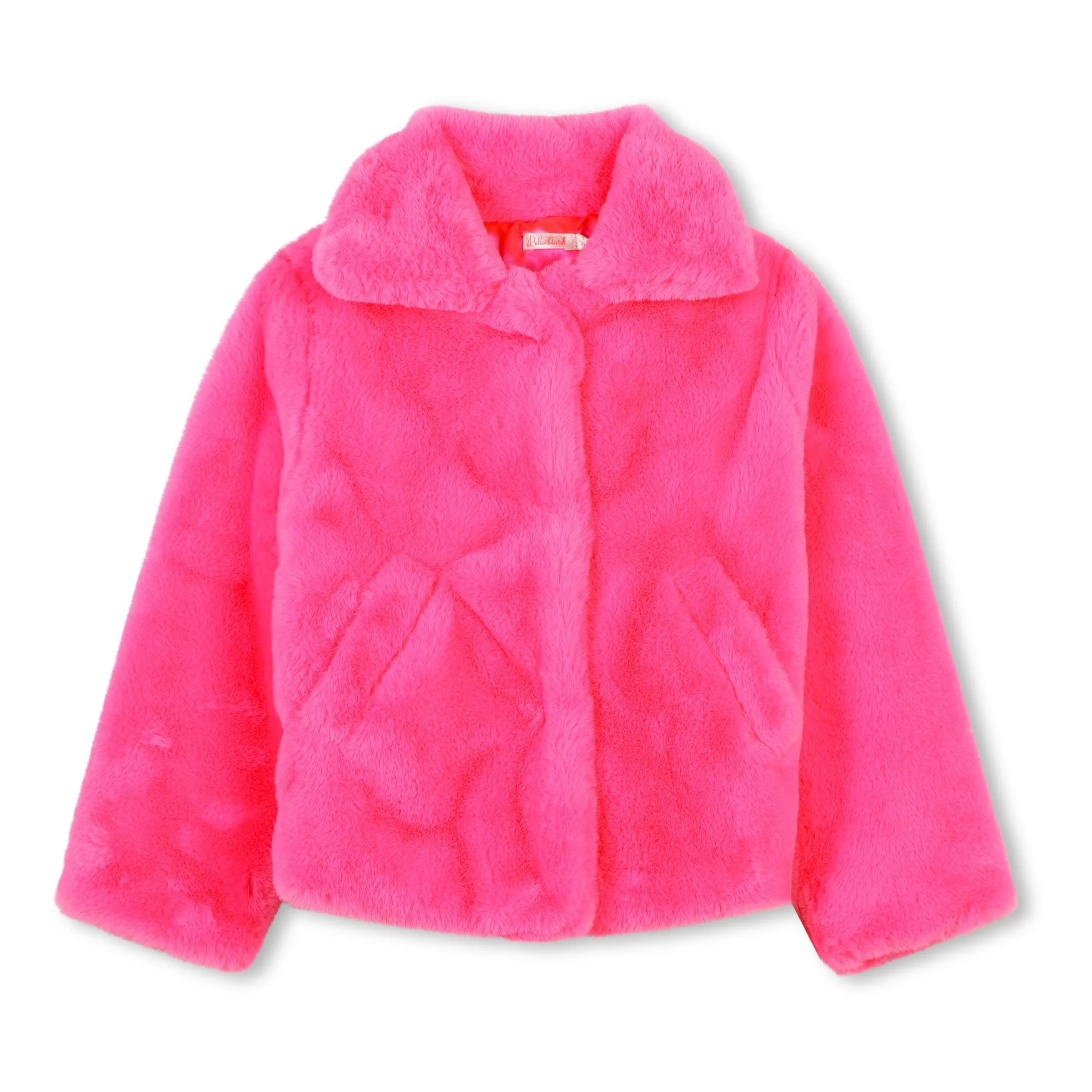 Pink Neon Fleece Coat