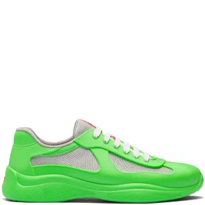 Prada Green Americas Cup Rubber Trainers