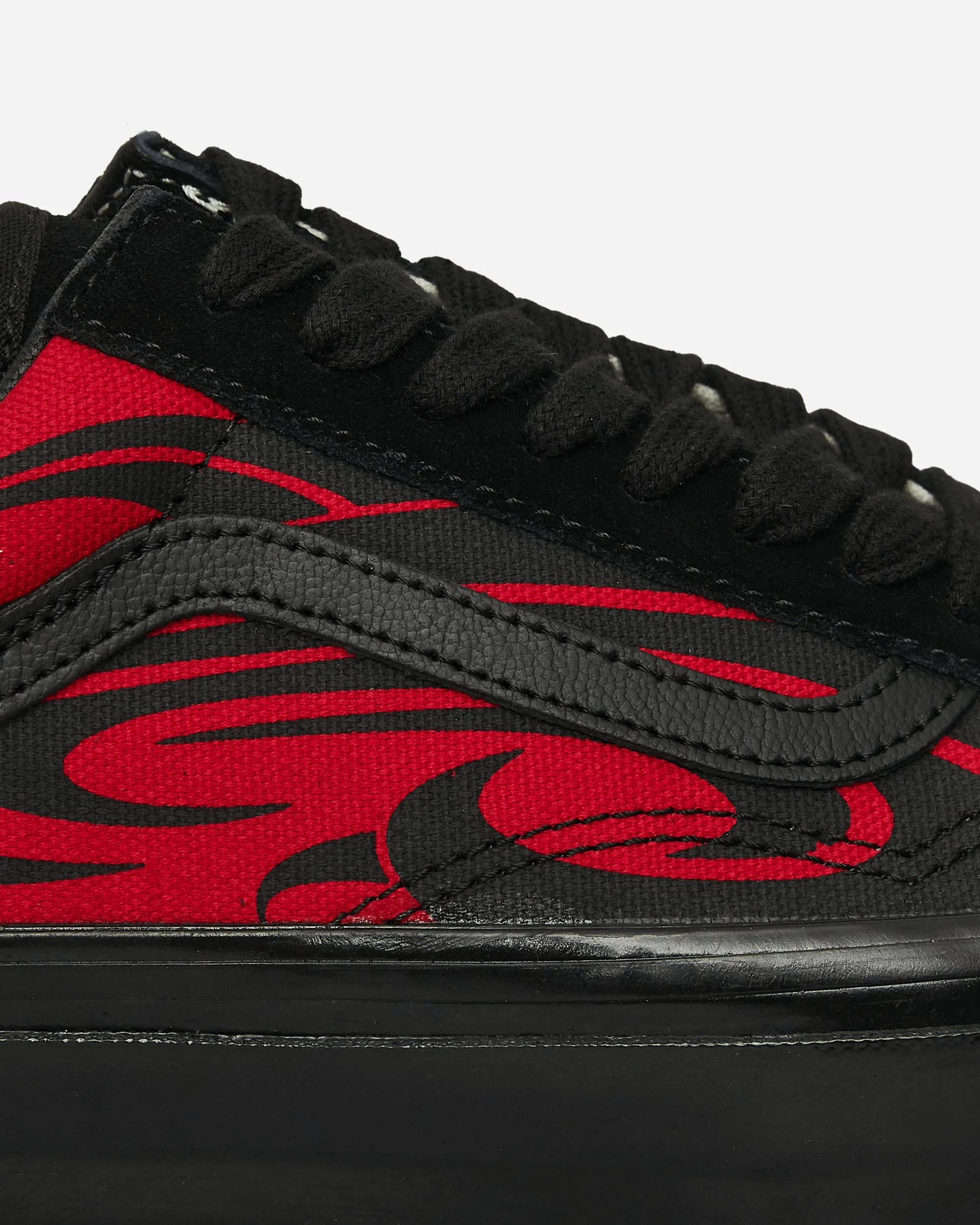 Premium Old Skool Y2K Flame Sneakers Black / Red