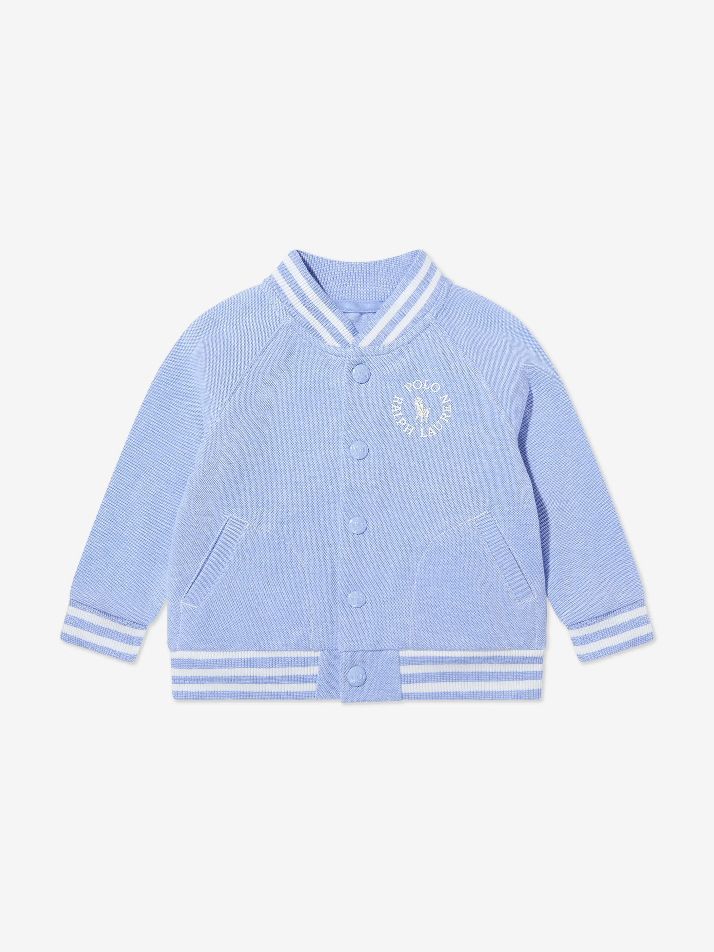 Ralph Lauren Baby Boys 3 Piece Short Set in Blue