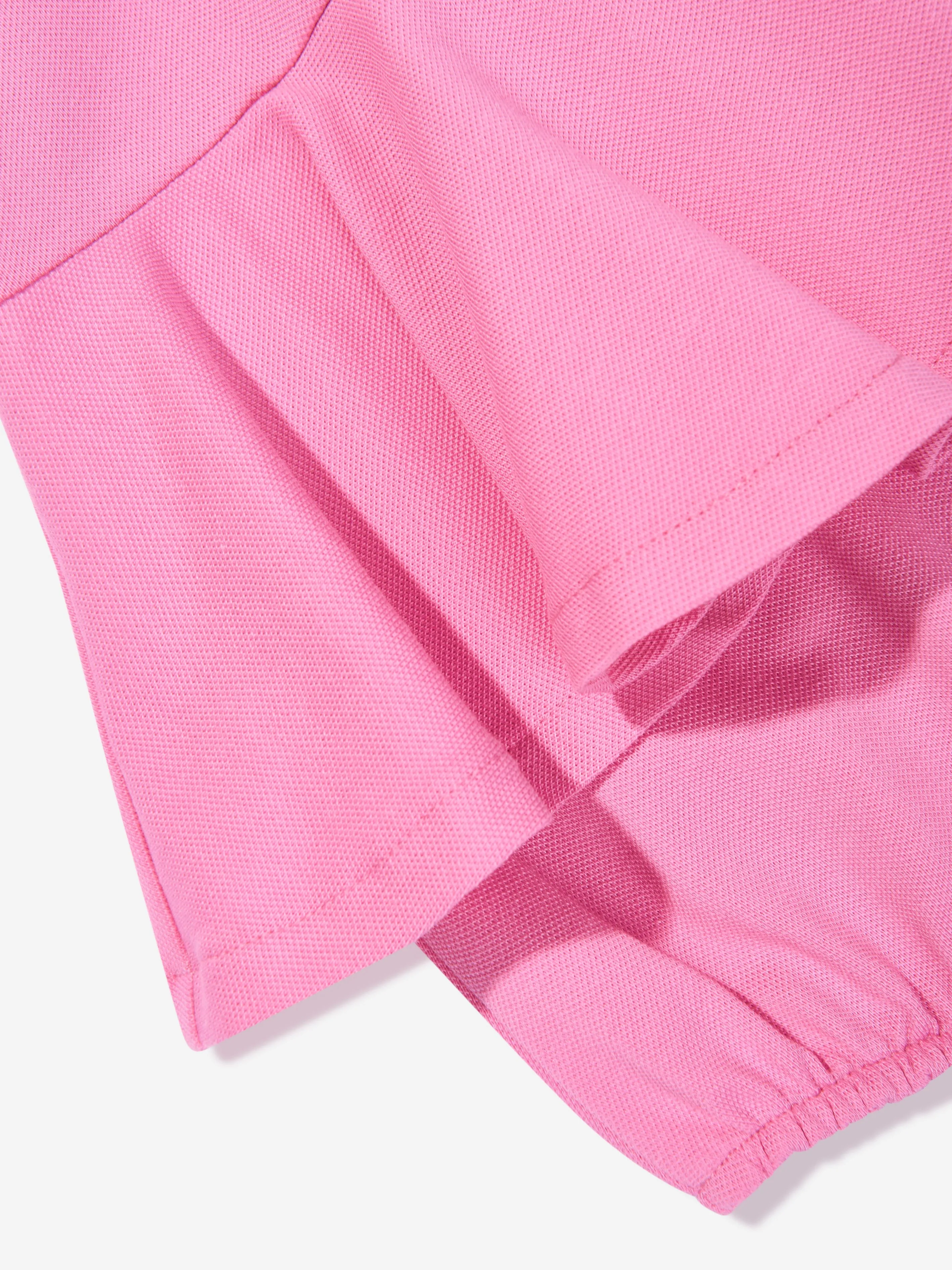 Ralph Lauren Baby Girls Peplum Romper in Pink