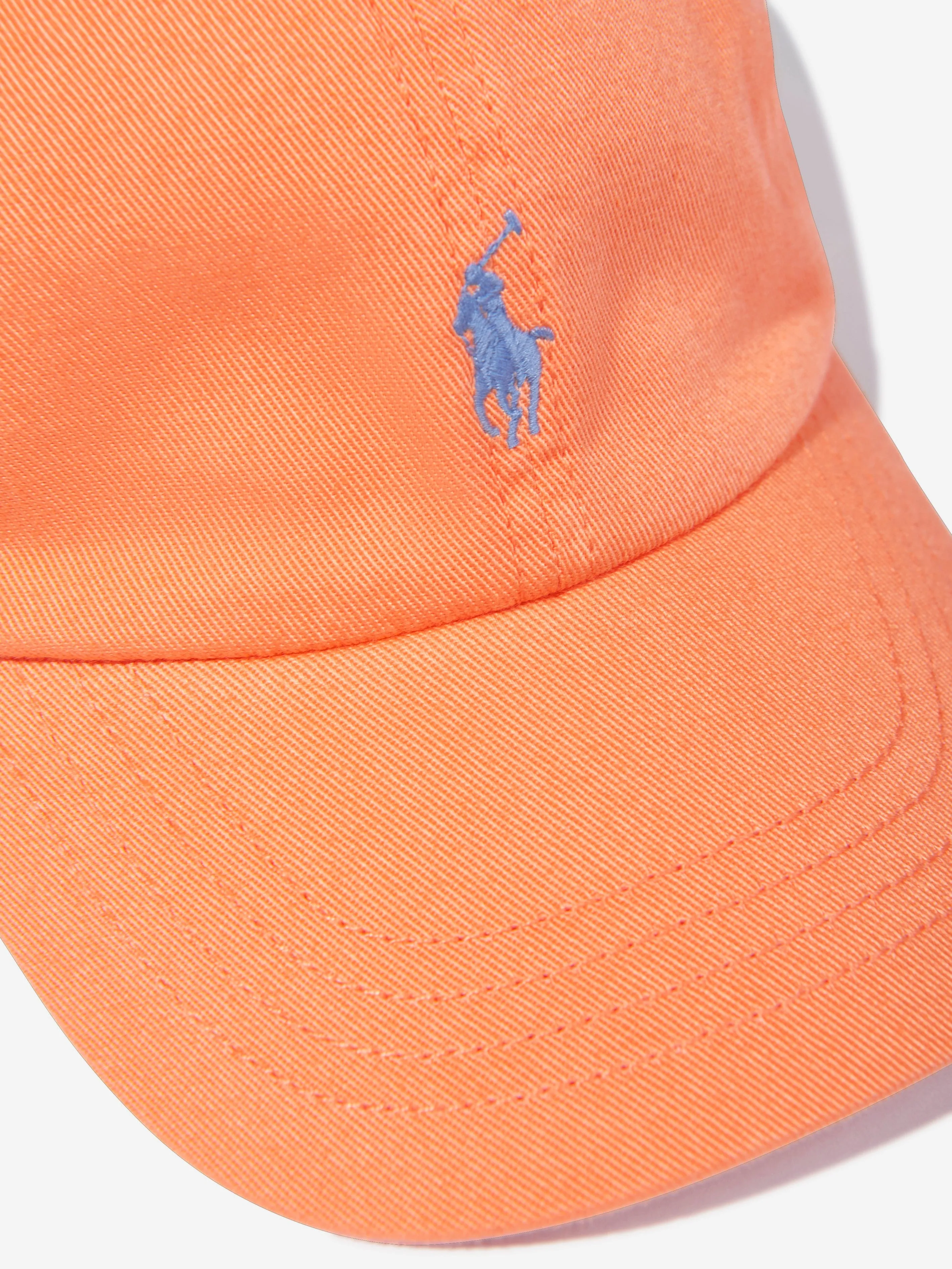 Ralph Lauren Boys Classic Cap in Orange