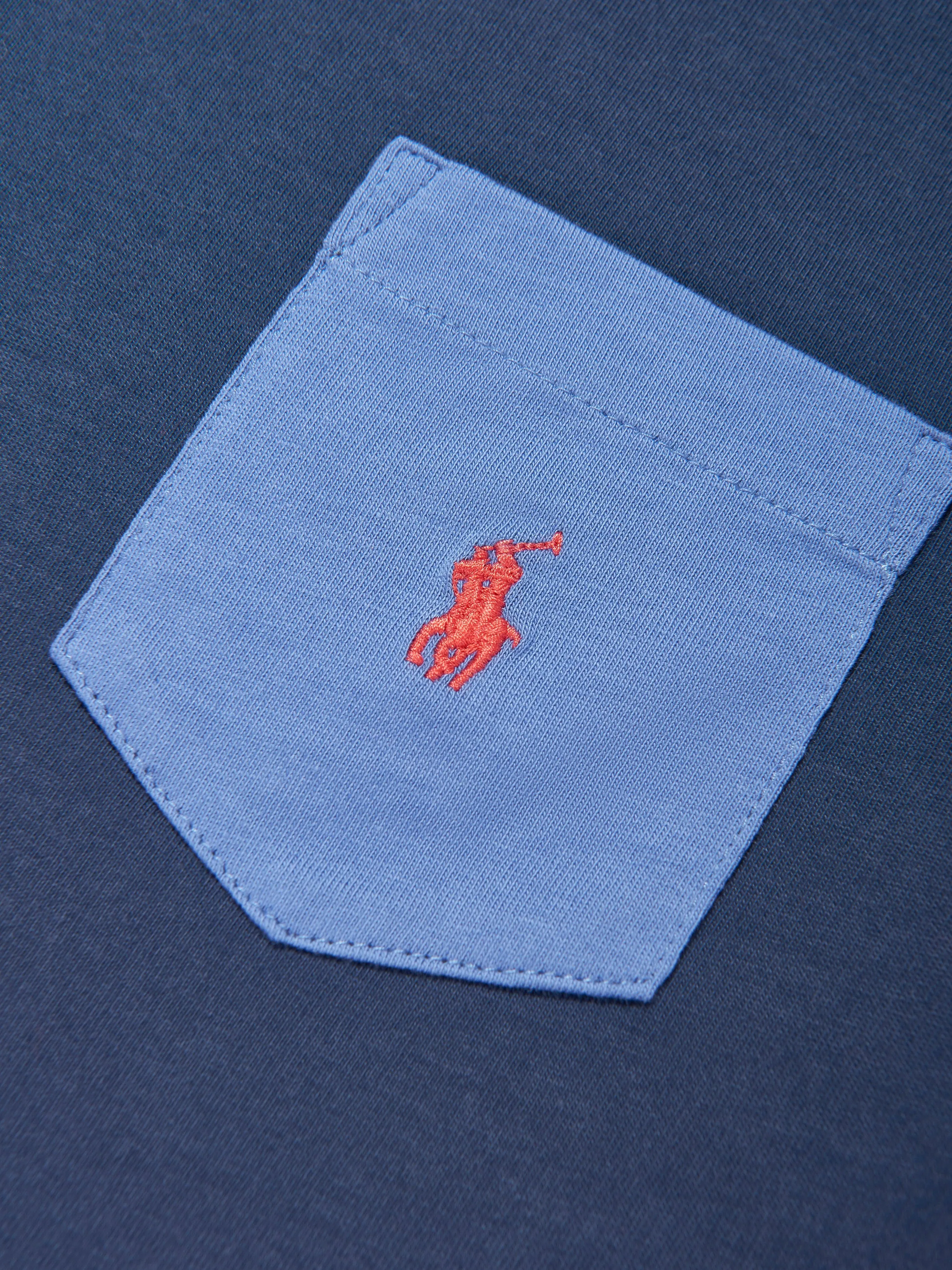 Ralph Lauren Boys Colourblock T-Shirt in Navy