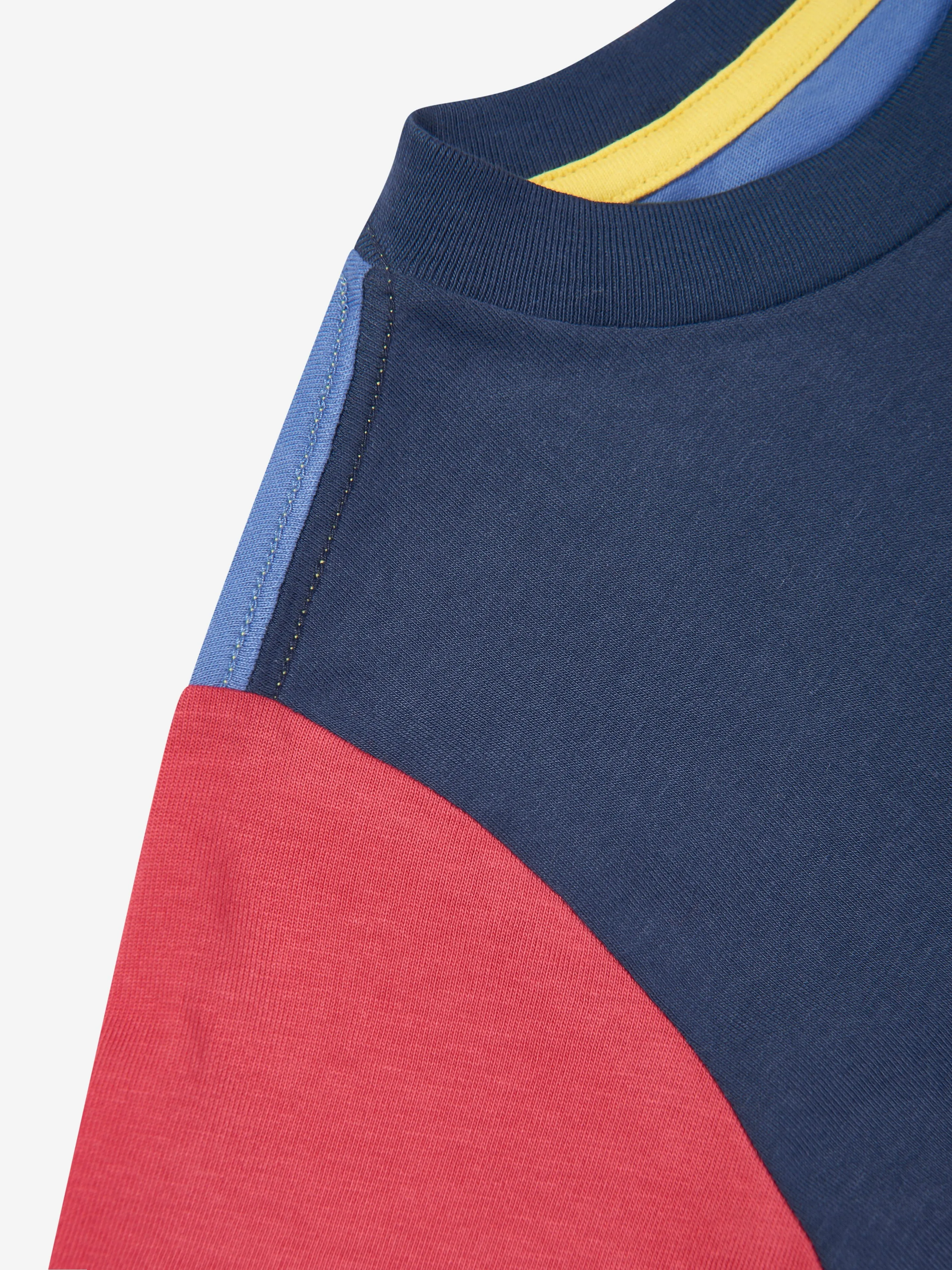 Ralph Lauren Boys Colourblock T-Shirt in Navy