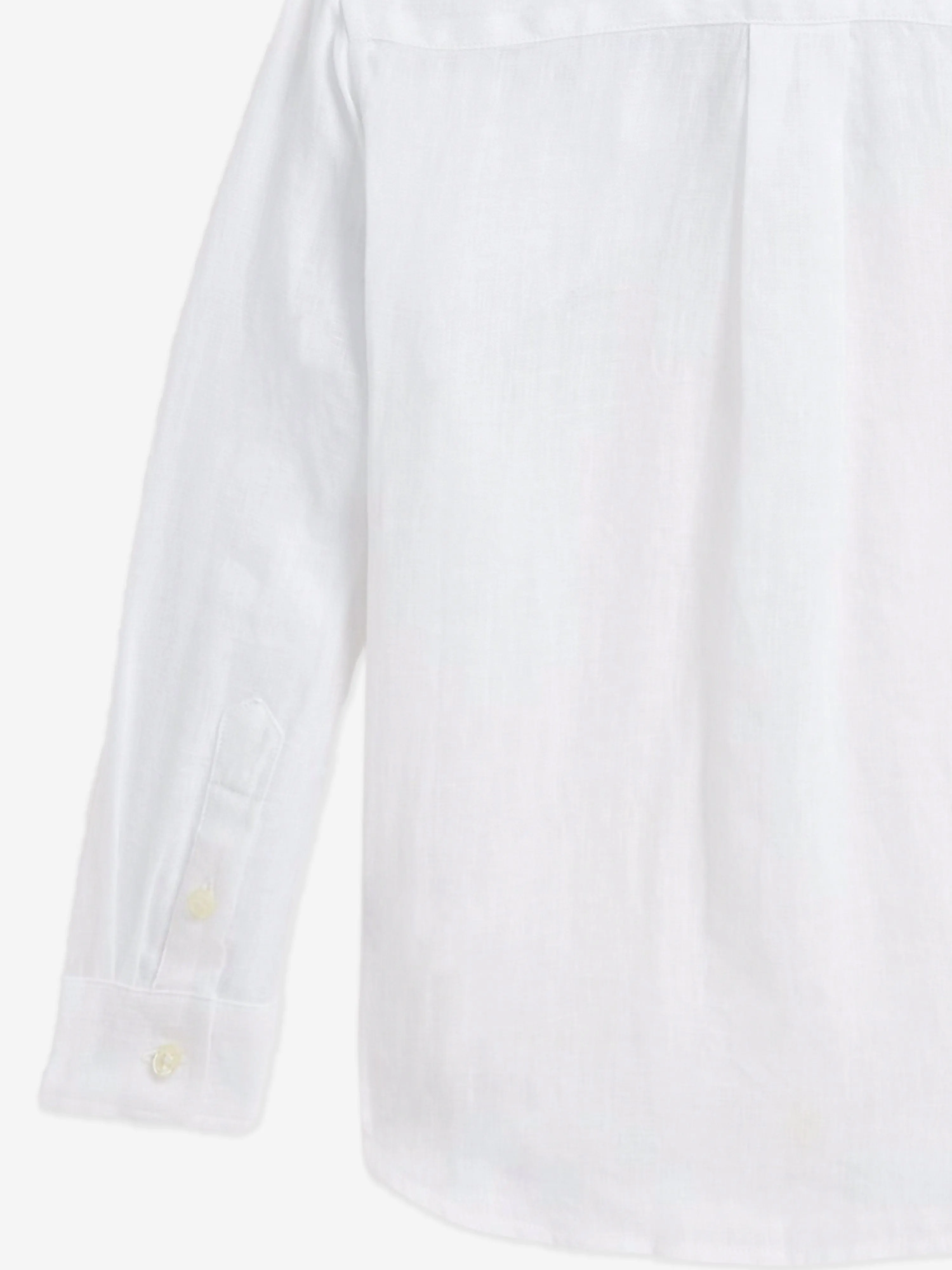 Ralph Lauren Boys Linen Shirt in White