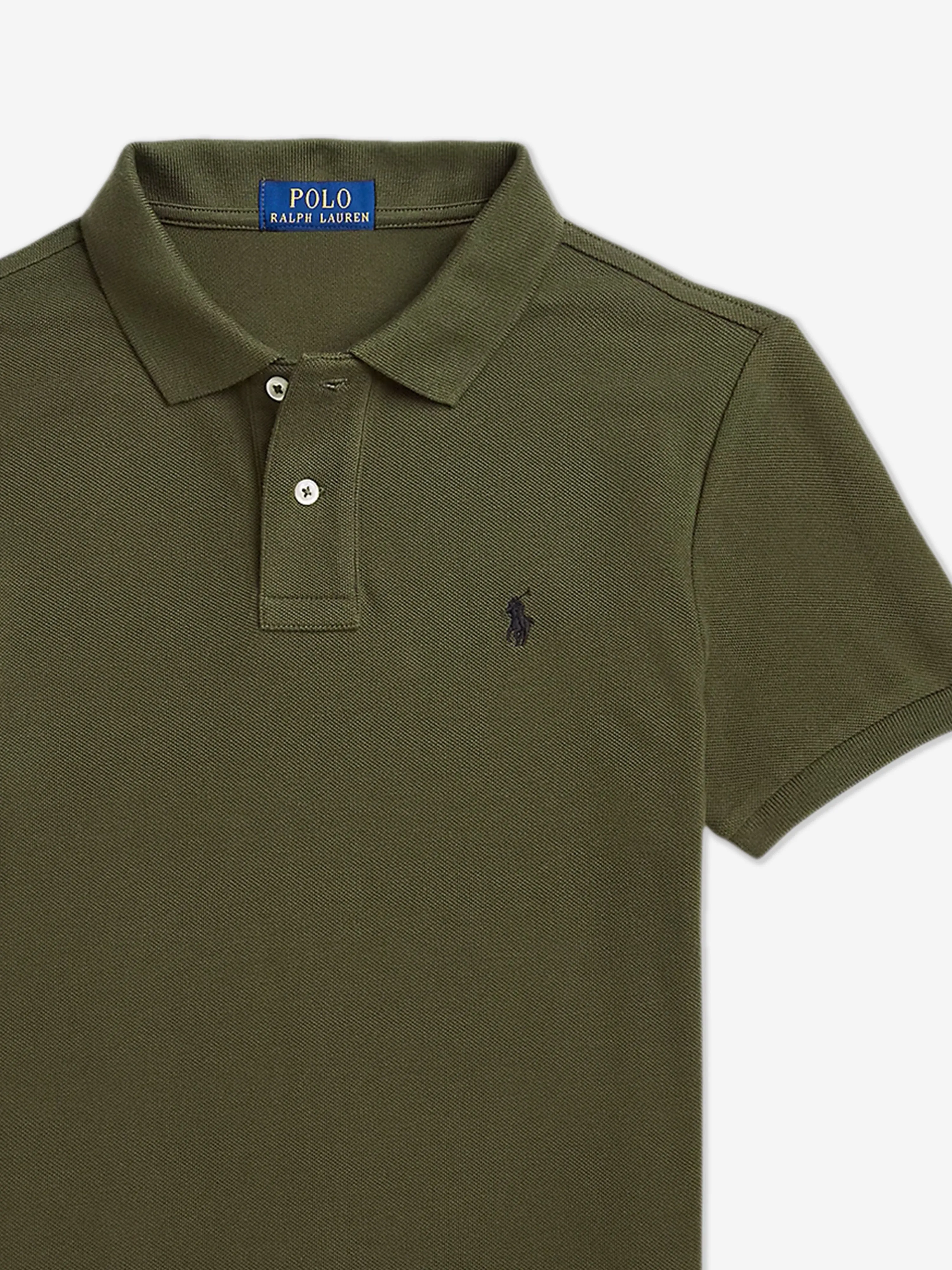 Ralph Lauren Boys Slim Fit Polo Shirt in Green
