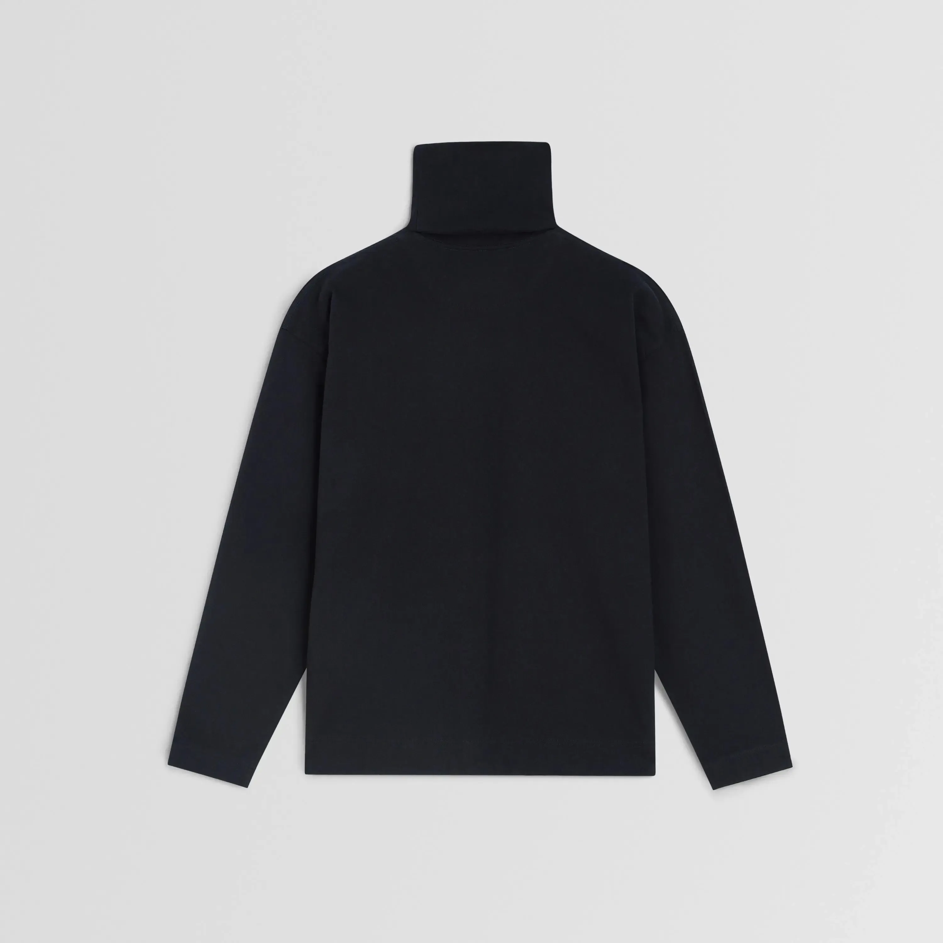 RELAXED LONG SLEEVE JERSEY | black cotton jersey