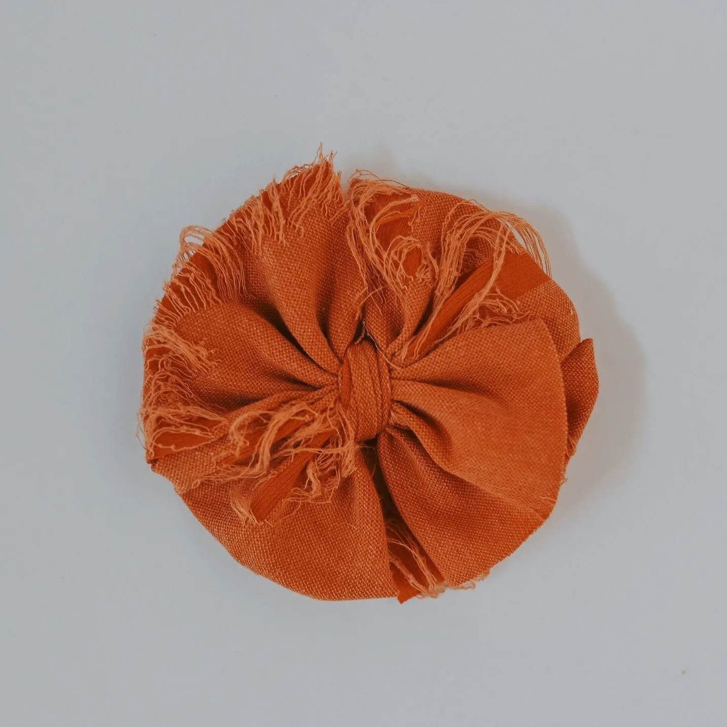 Rust Distressed Messy Bow