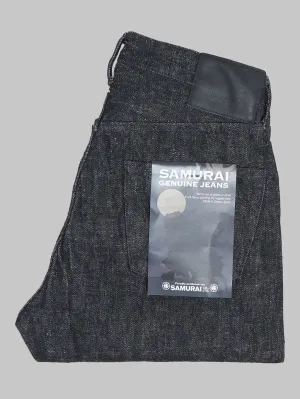 Samurai Jeans S211BK Koku-Benkei 17oz Slubby Black Relaxed Tapered Jeans