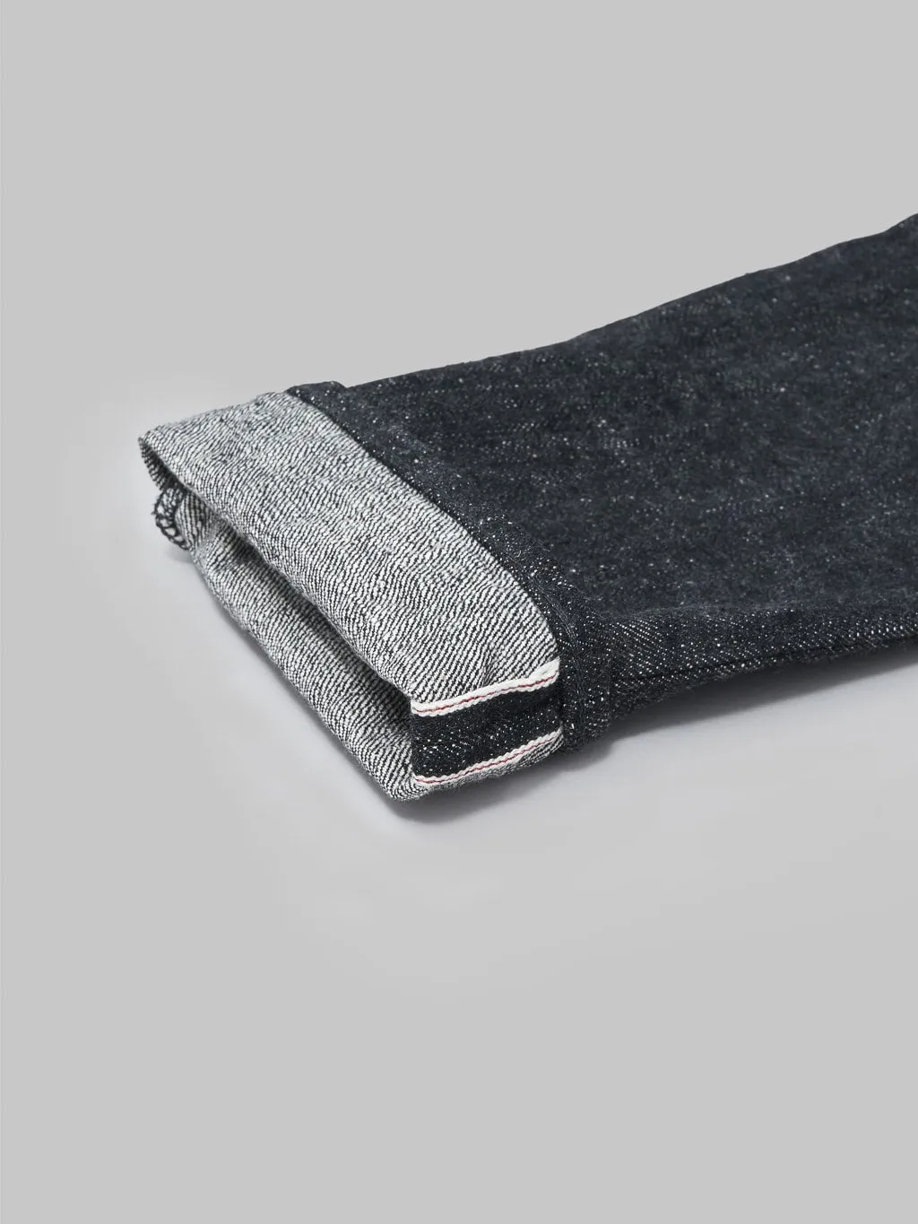 Samurai Jeans S211BK Koku-Benkei 17oz Slubby Black Relaxed Tapered Jeans