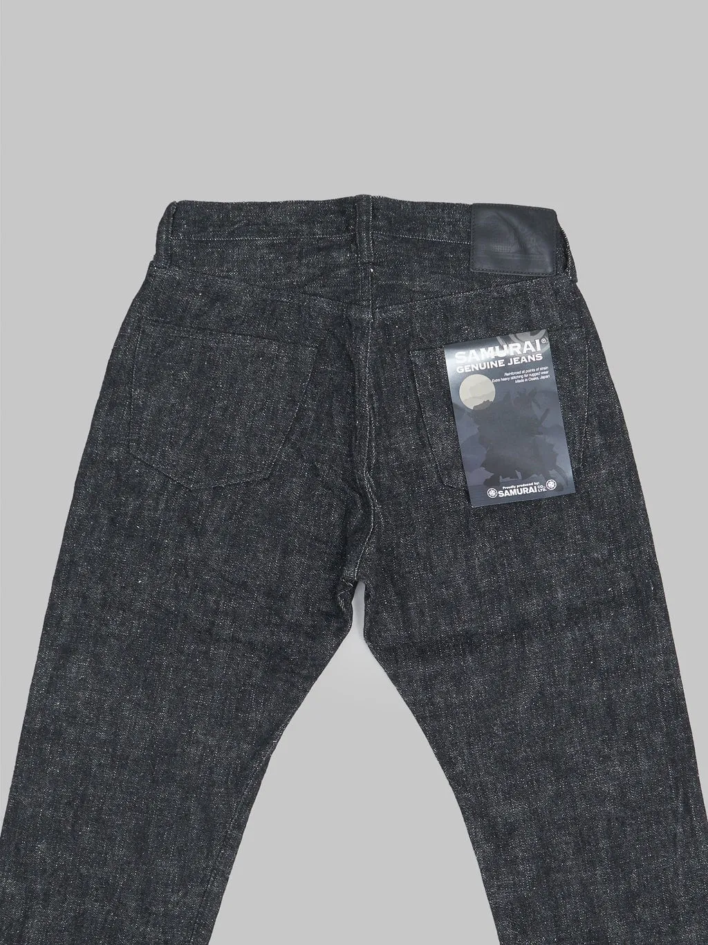 Samurai Jeans S211BK Koku-Benkei 17oz Slubby Black Relaxed Tapered Jeans