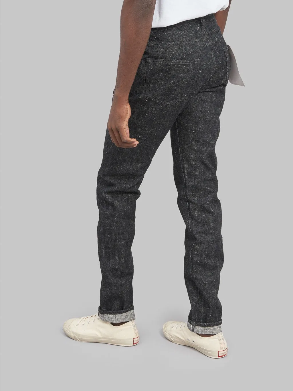 Samurai Jeans S211BK Koku-Benkei 17oz Slubby Black Relaxed Tapered Jeans