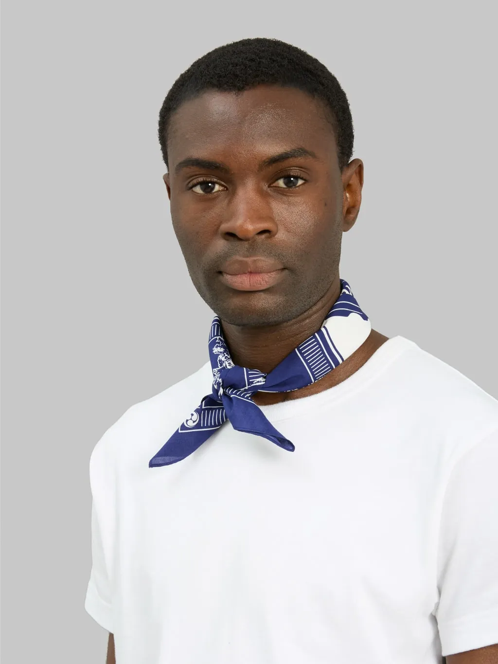 Samurai Jeans SJ-01 Bonsai Pattern Bandana Navy