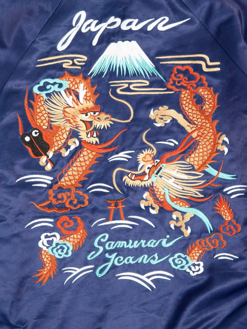 Samurai Jeans SJSKJ24 Sukajan Embroidered Satin Souvenir Jacket