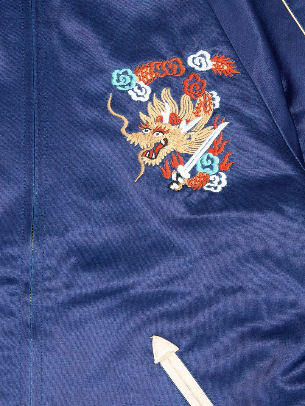 Samurai Jeans SJSKJ24 Sukajan Embroidered Satin Souvenir Jacket