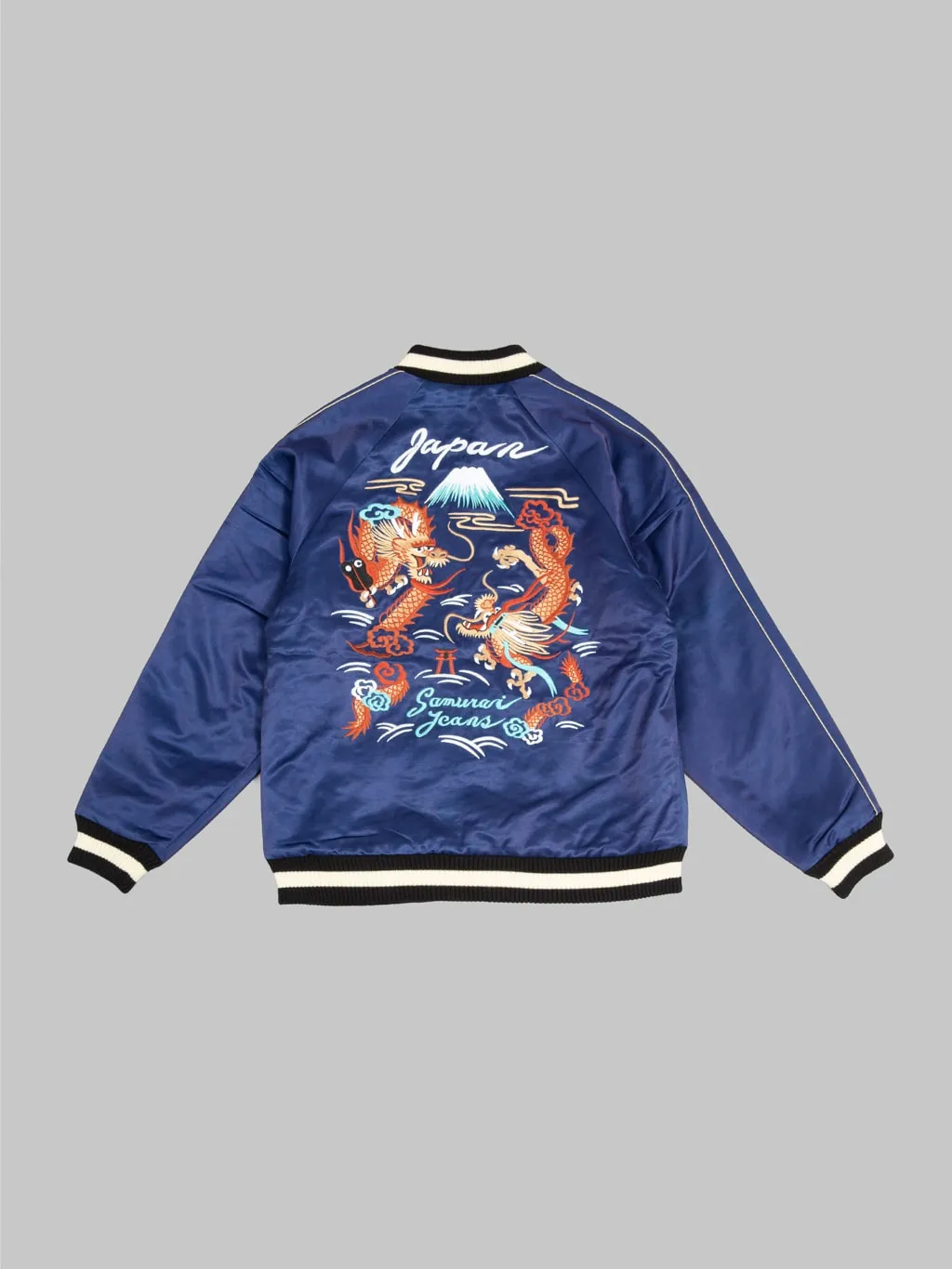 Samurai Jeans SJSKJ24 Sukajan Embroidered Satin Souvenir Jacket