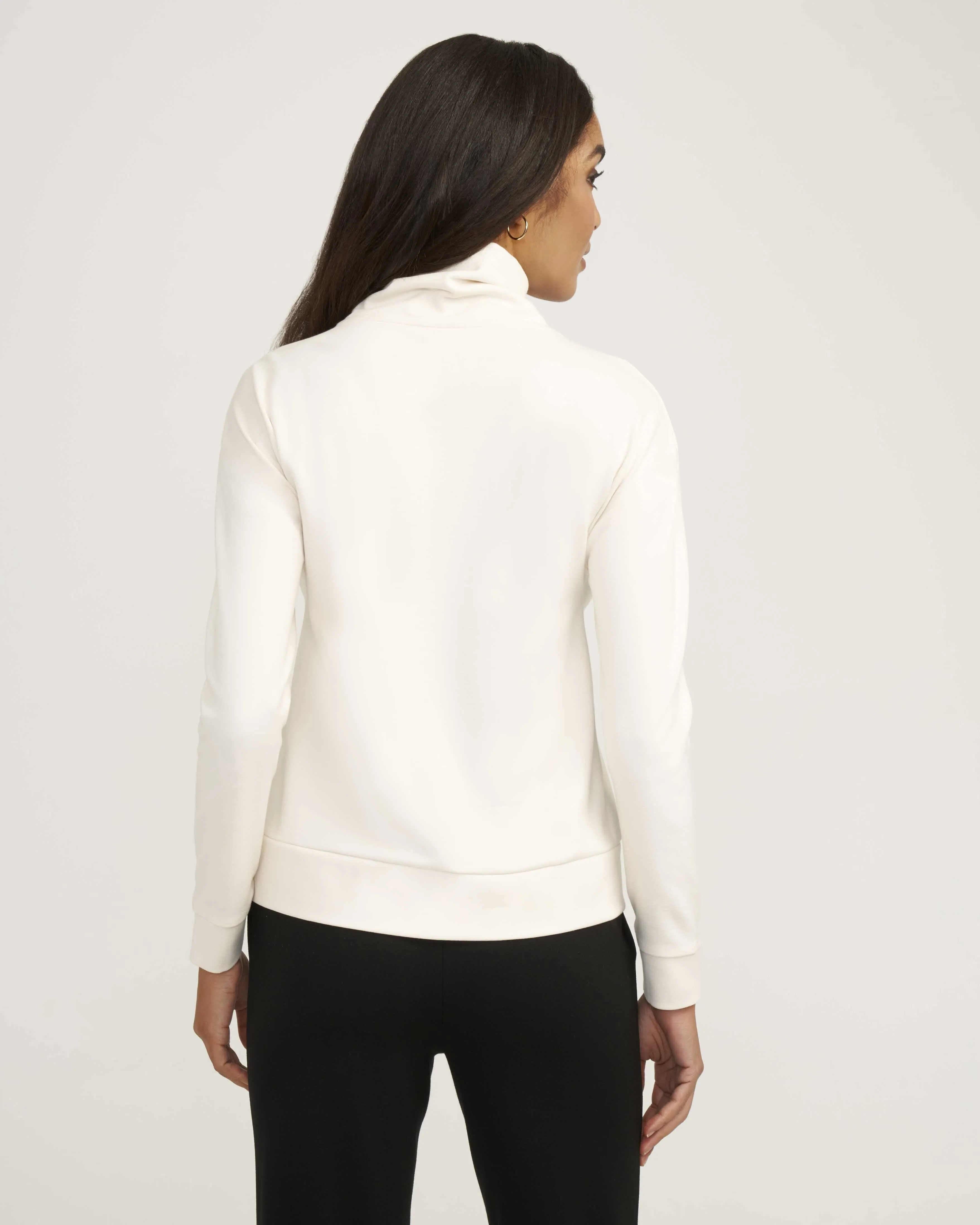 Serenity Knit Funnel Neck Sweatshirt- Sale