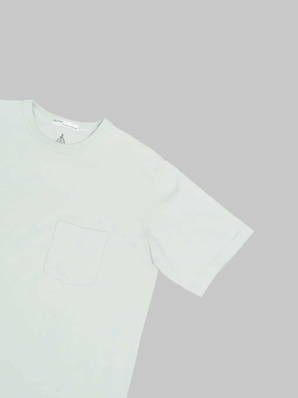 Seuvas Cotton Crew Neck T-Shirt Matcha