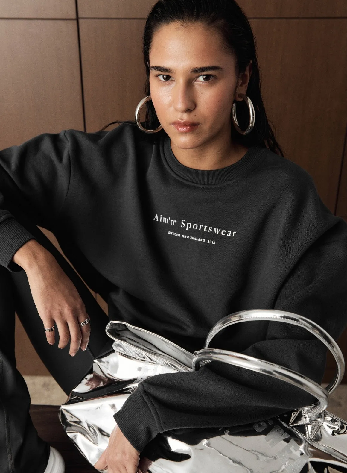 Shadow Grey Serif Sweatshirt