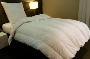 Single Size Channel Quilt 90% White Polish Goose Down 2 Blanket Warmth