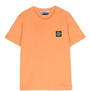 Stone Island Junior Orange Patch T-Shirt