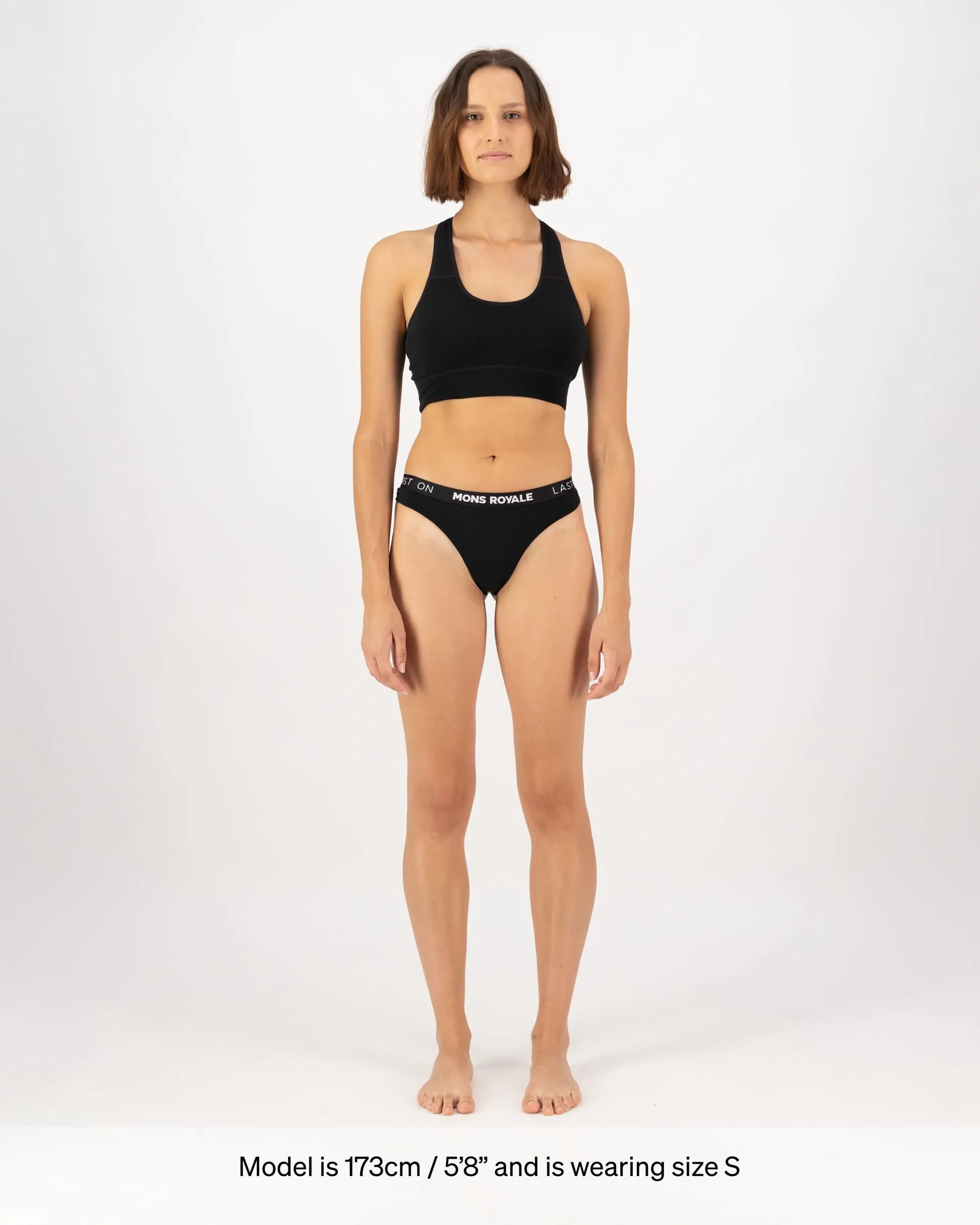 Stratos Merino Thong - Black