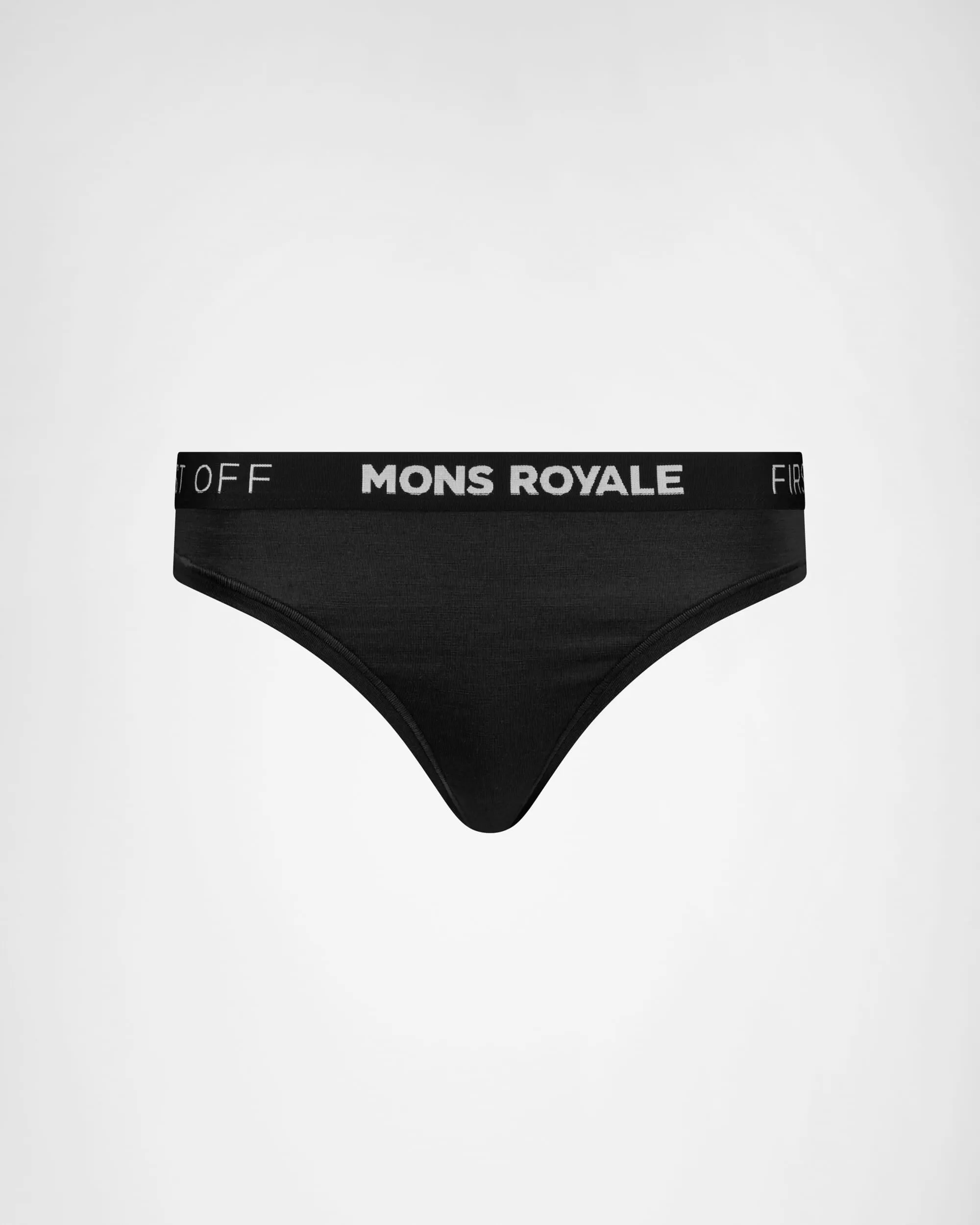 Stratos Merino Thong - Black