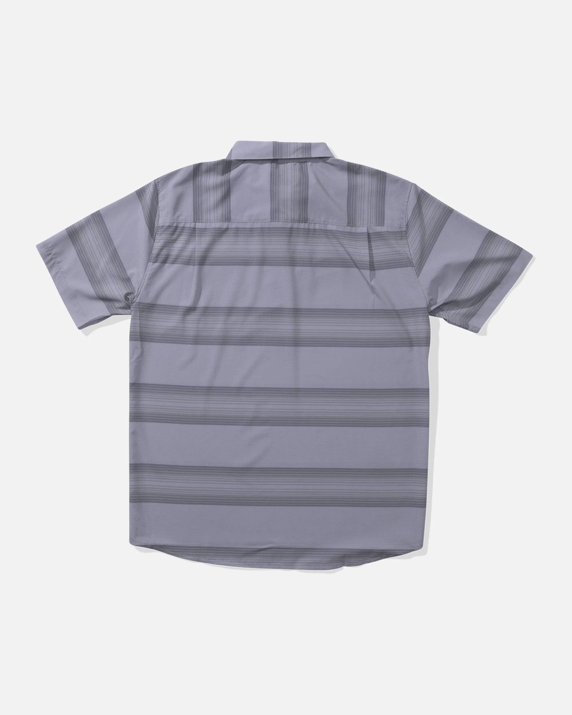 Sundown Perf Ss Tech Polo - Light Grey
