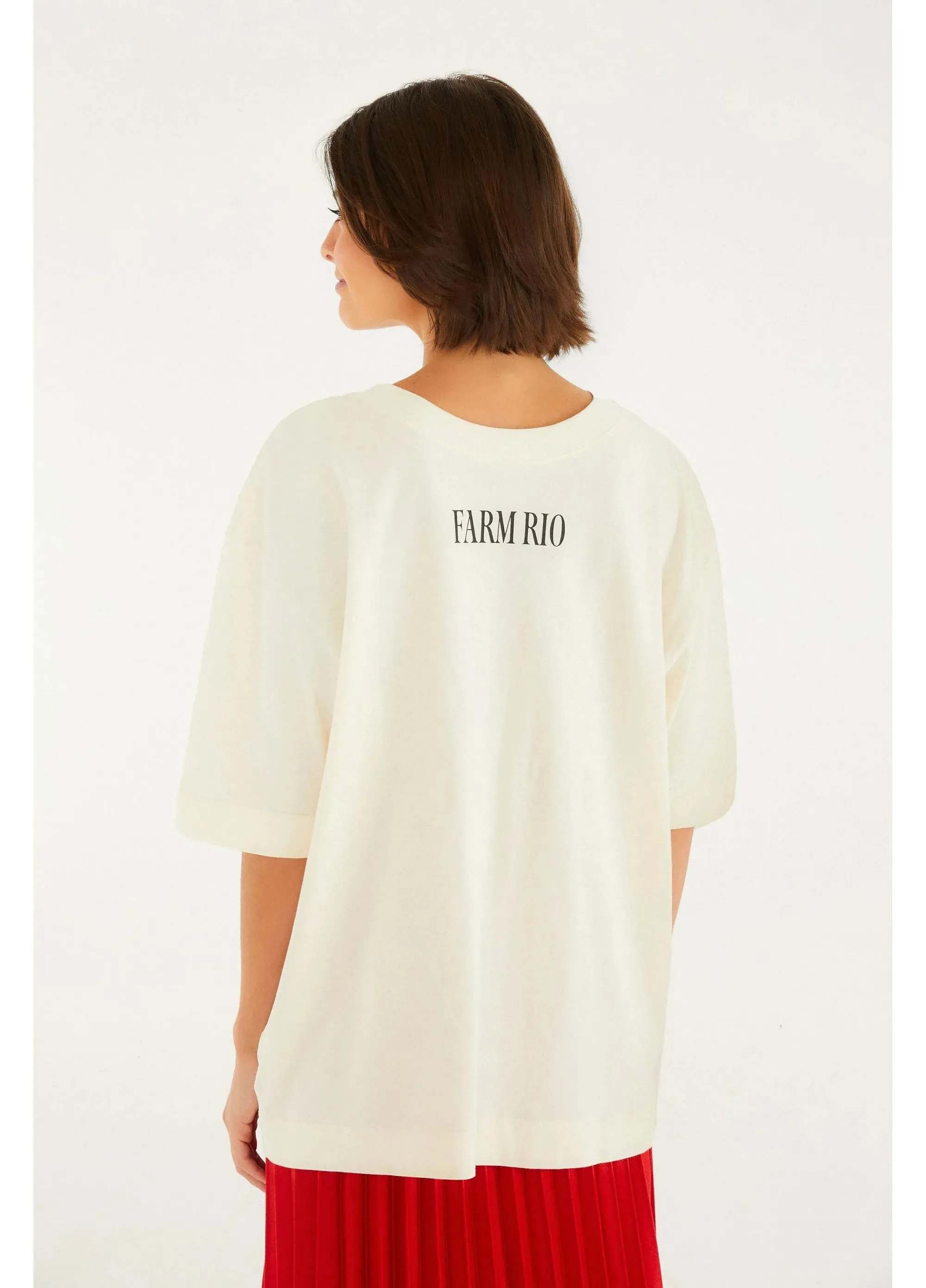 T Shirt Over Farm Rio Rosa