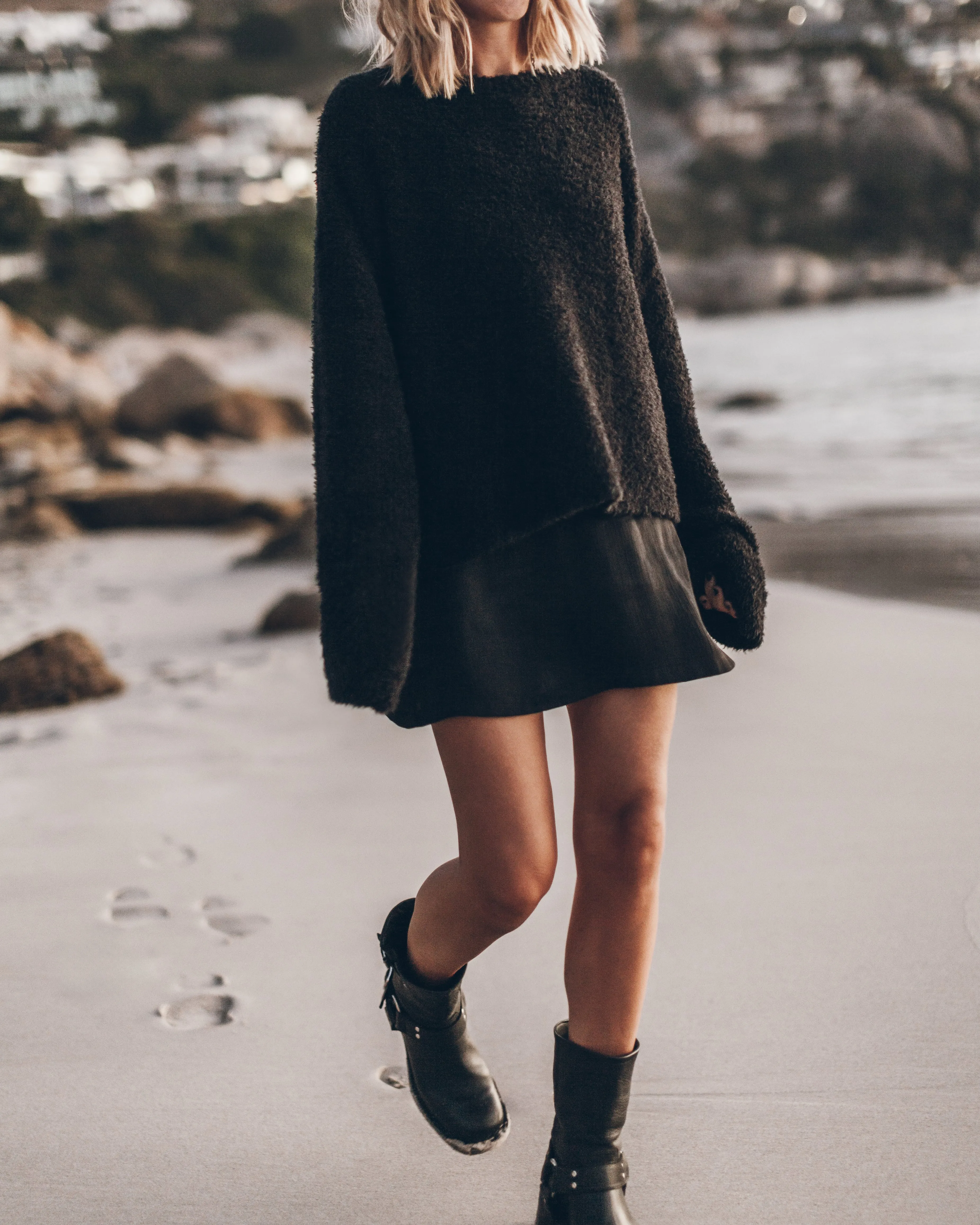 The Black Soft Knitted Sweater